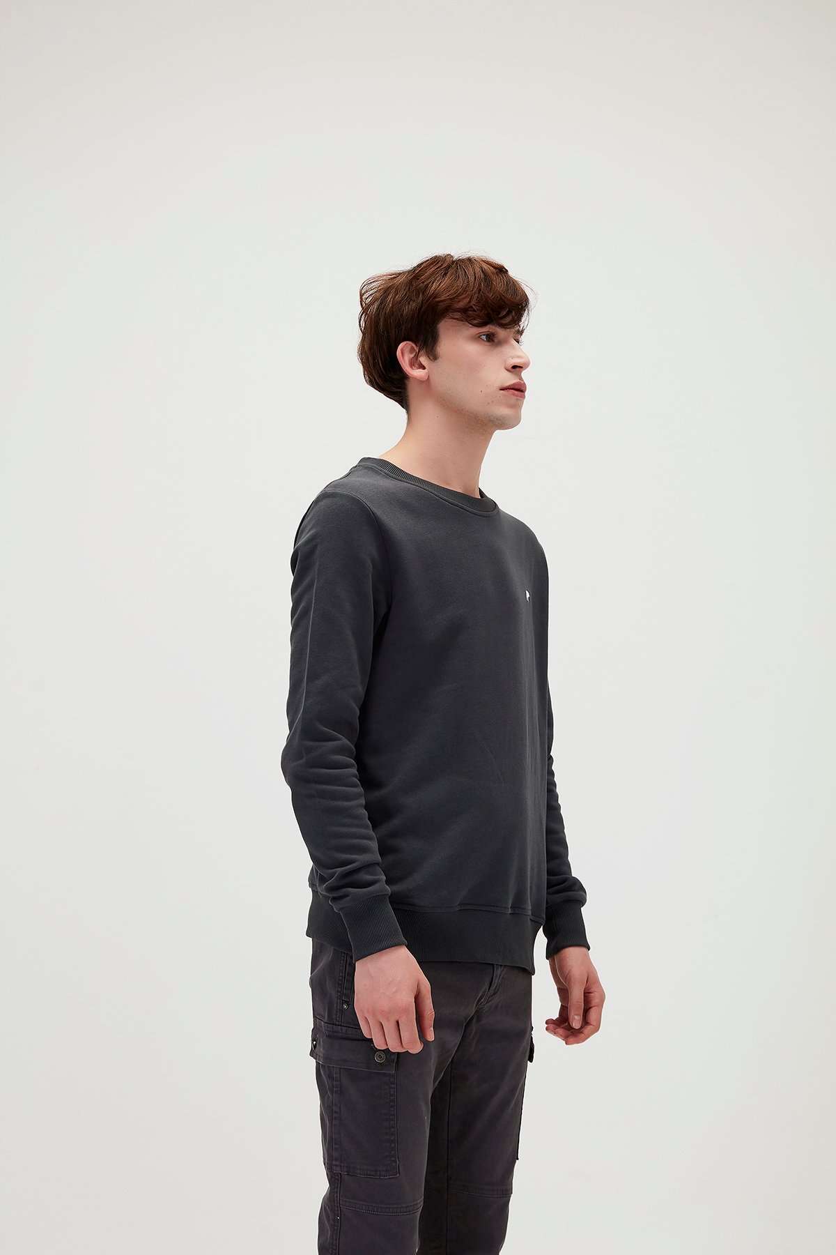 Bad Bear Erkek Antrasit Sweatshırt Presage Crewneck