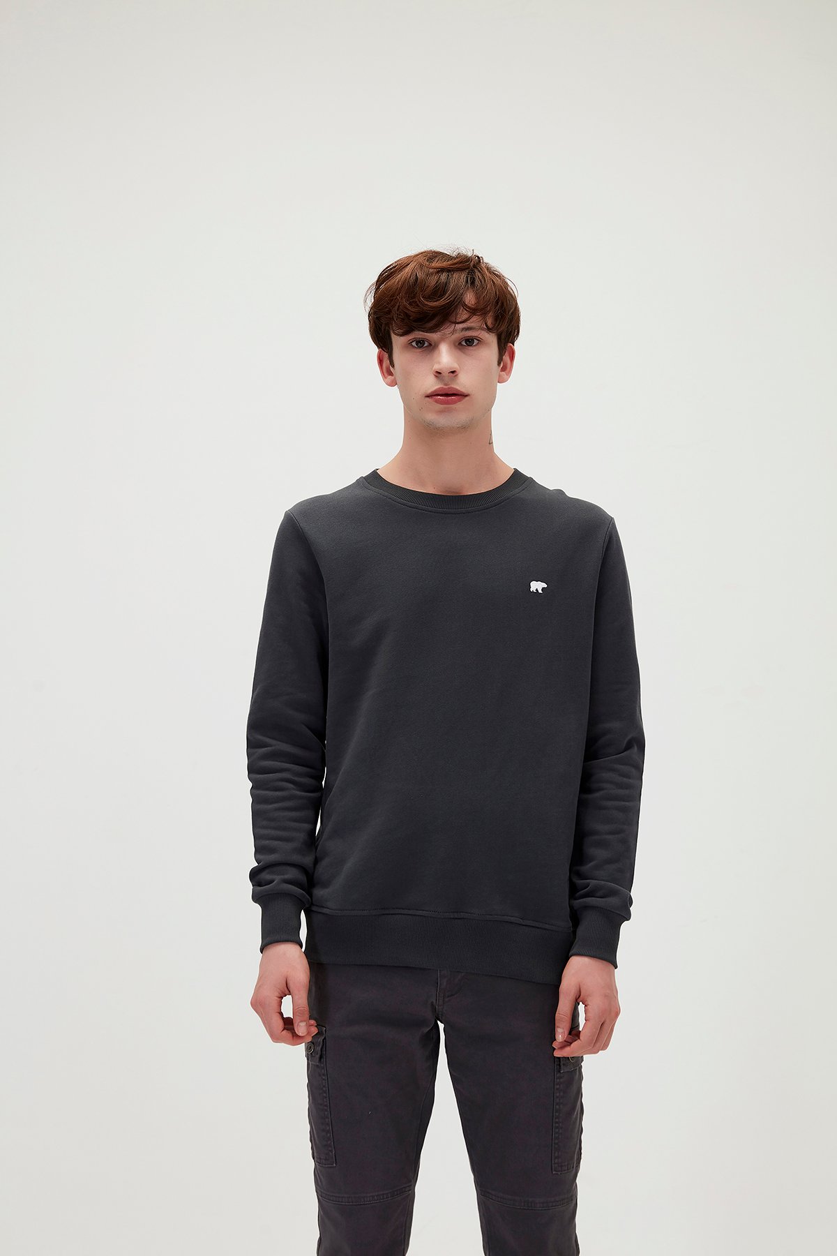 Bad Bear Erkek Antrasit Sweatshırt Presage Crewneck