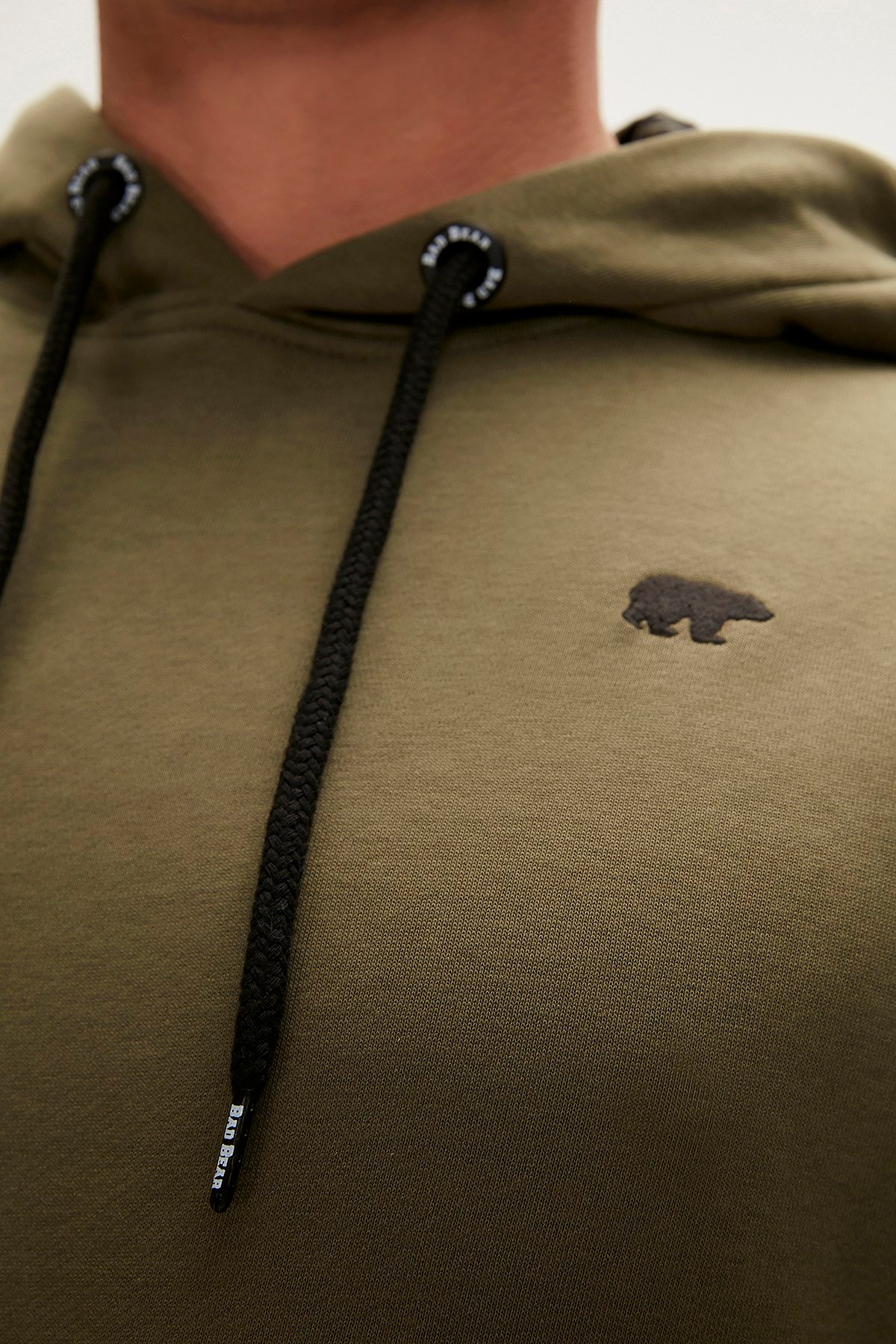 BAD BEAR Erkek BAD NECK Haki Kapüşonlu Sweatshirt Hoodie