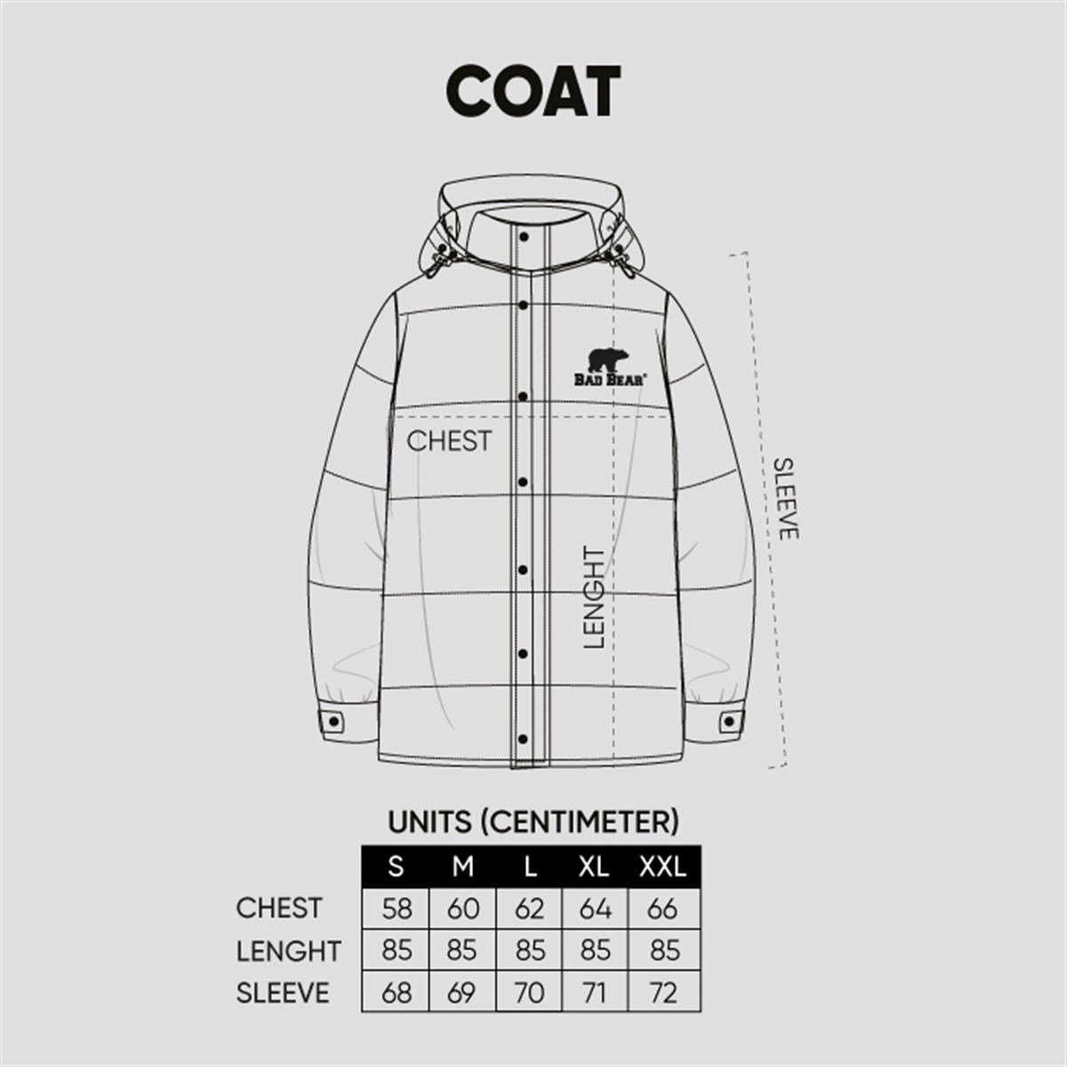 Bad Bear Erkek Haki Kapüşonlu Pathfinder Şişme Mont