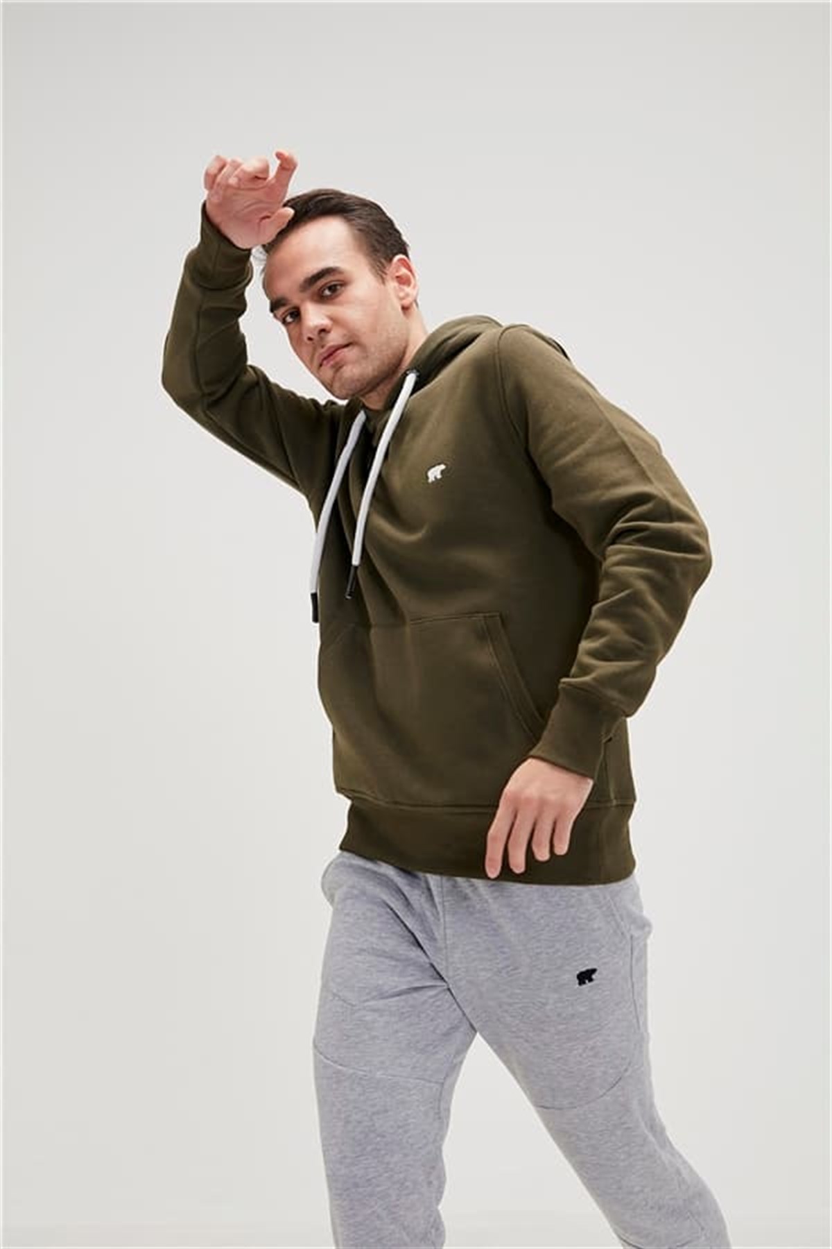 Bad Bear Erkek Haki Sweatshırt Sımple Hoodıe