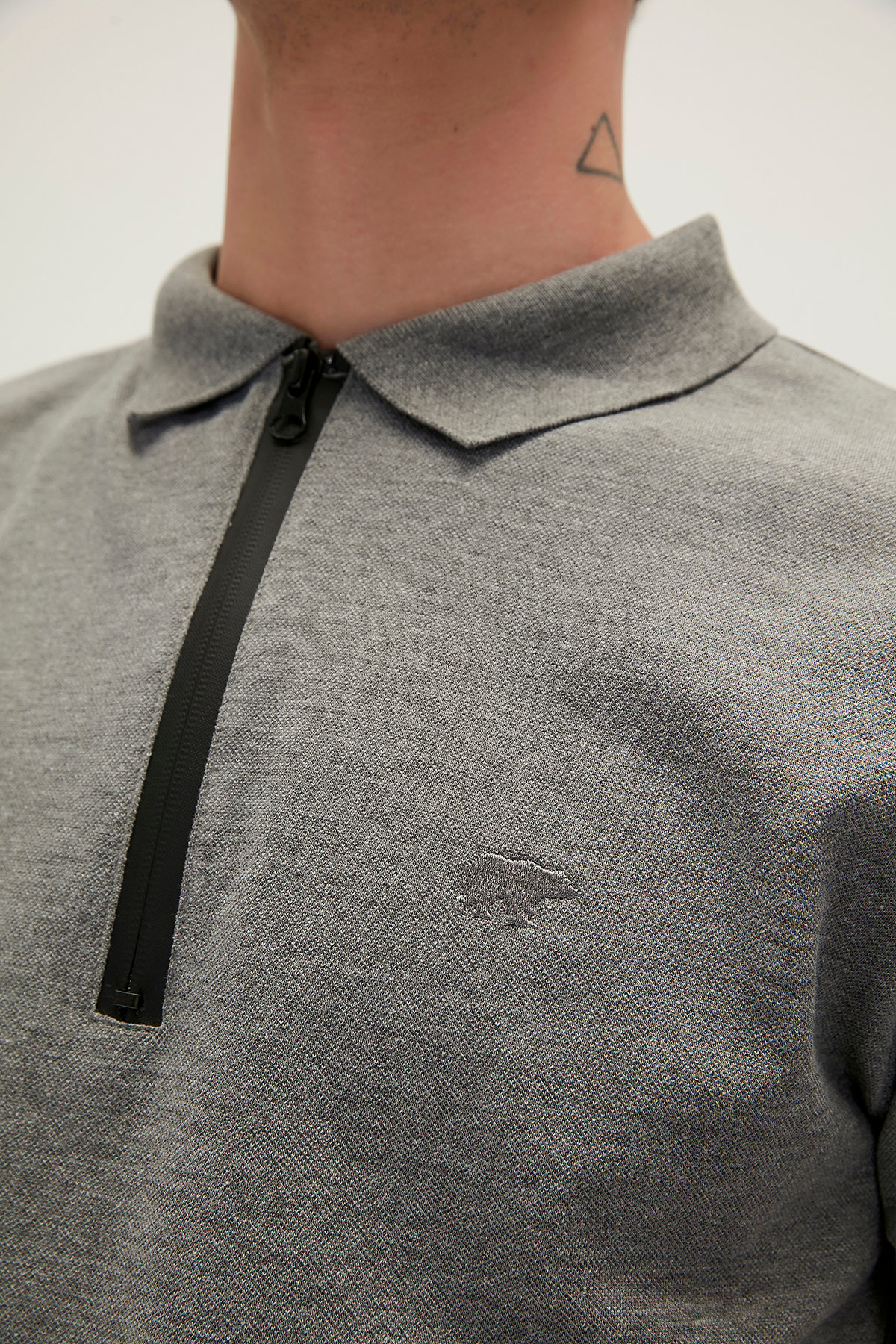 Bad Bear Erkek Koyu Gri Polo Yaka Tişört Cord Polo