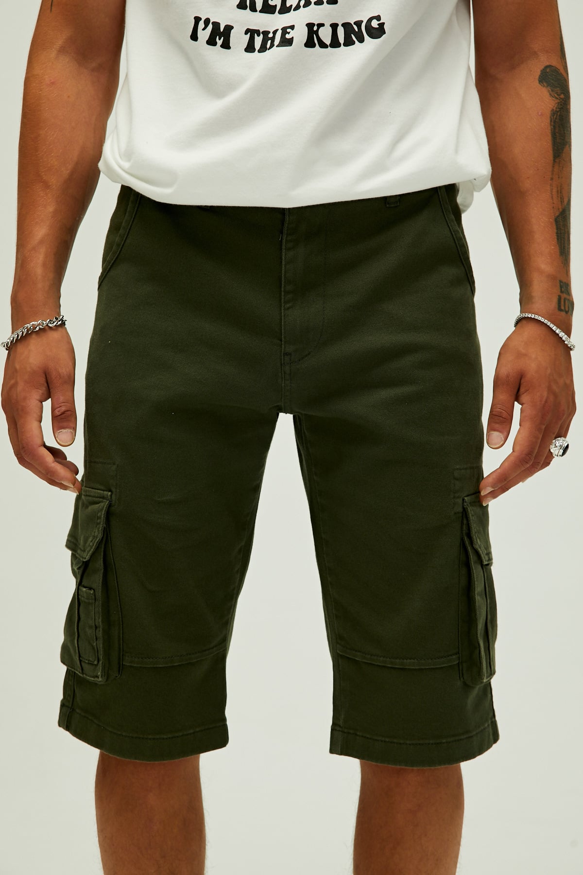 Bad Bear Erkek Koyu Yeşil Forager Kargo Şort