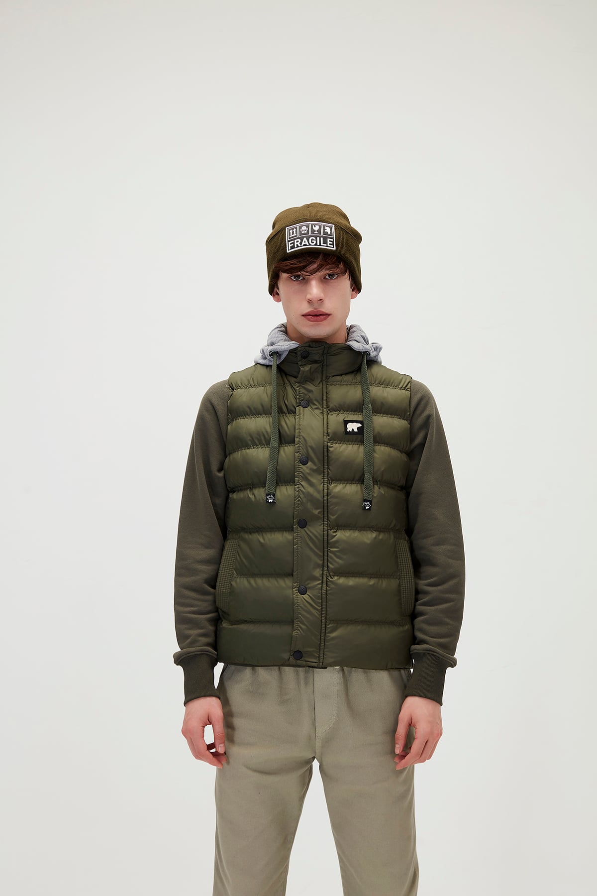 Bad Bear Erkek Koyu Yeşil Yelek Runner Vest
