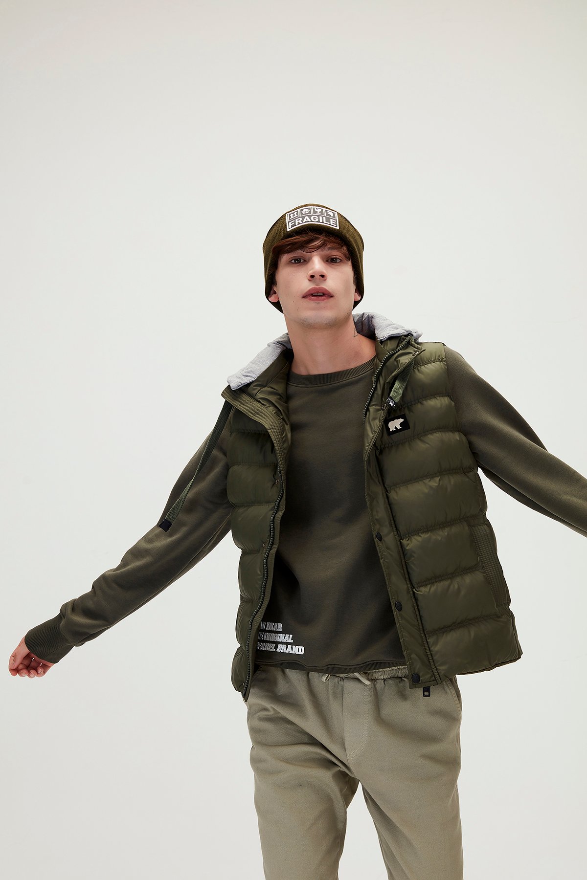 Bad Bear Erkek Koyu Yeşil Yelek Runner Vest