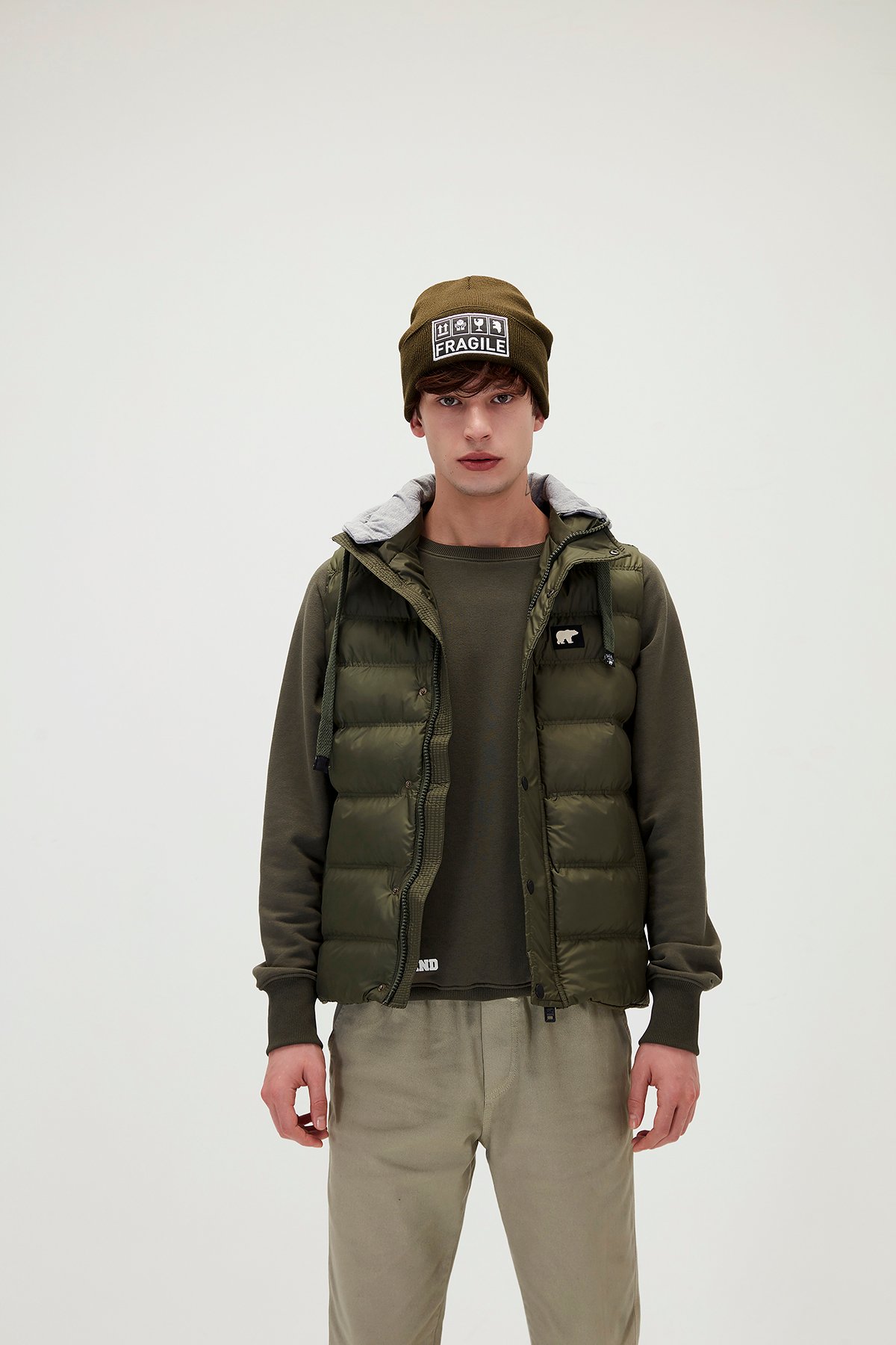 Bad Bear Erkek Koyu Yeşil Yelek Runner Vest