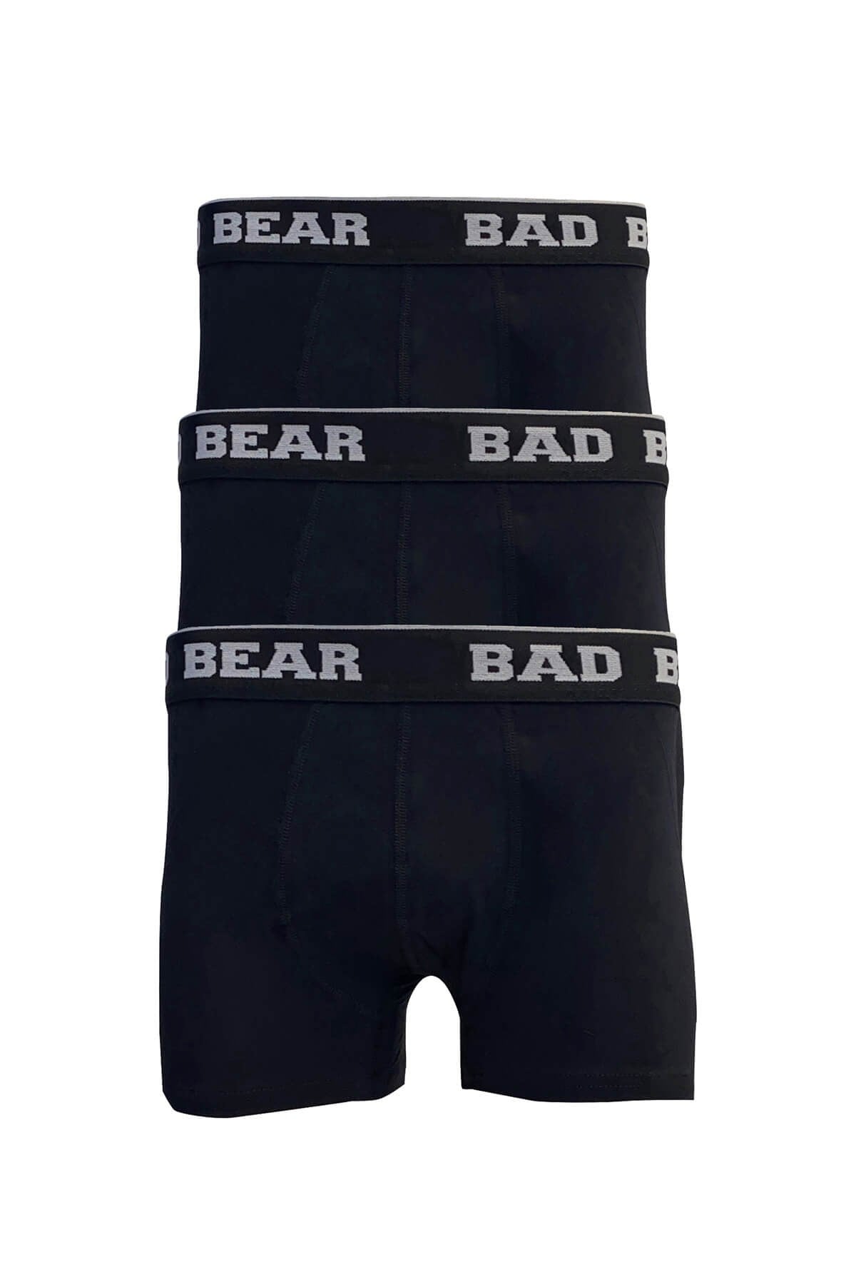 Bad Bear Erkek Siyah Boxer Basıc Boxer 3-Pack