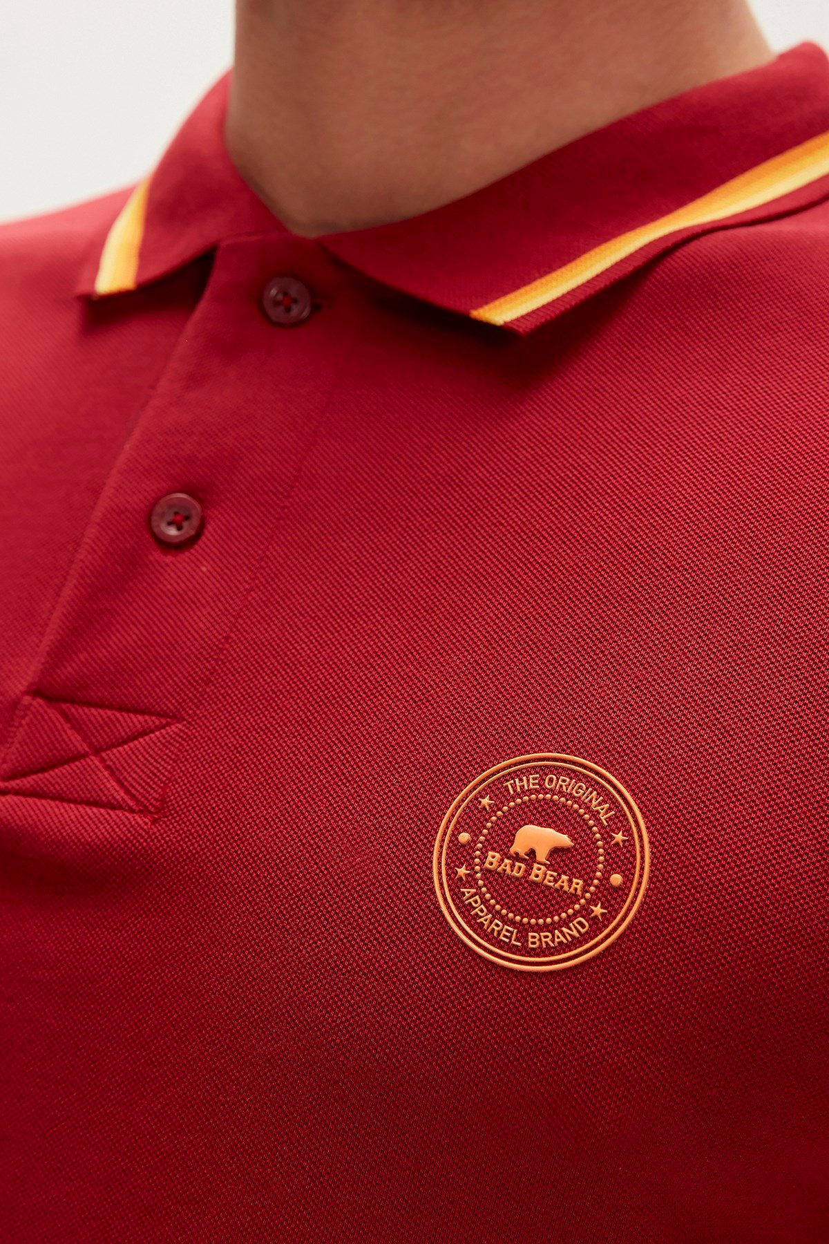 Bad Bear Groove Erkek Bordo Polo Yaka Tişört