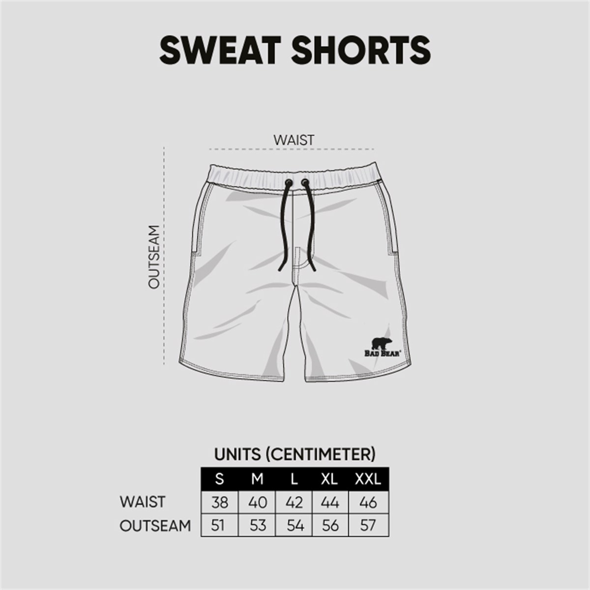 Bad Bear Holmer Erkek Siyah Sweat Şort