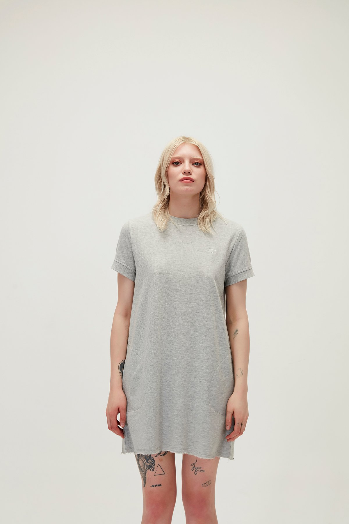 Bad Bear Kadın Gri Melanj Elbise Lıly Dress
