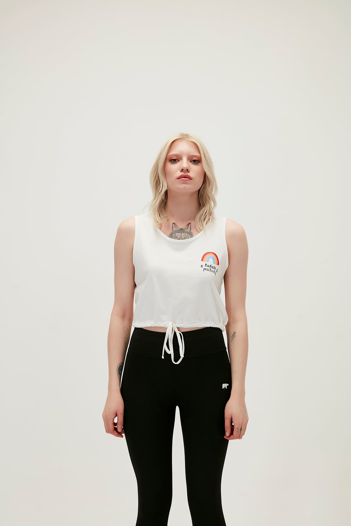 Bad Bear Kadın Kırık Beyaz Atlet Postıve Tank -Top