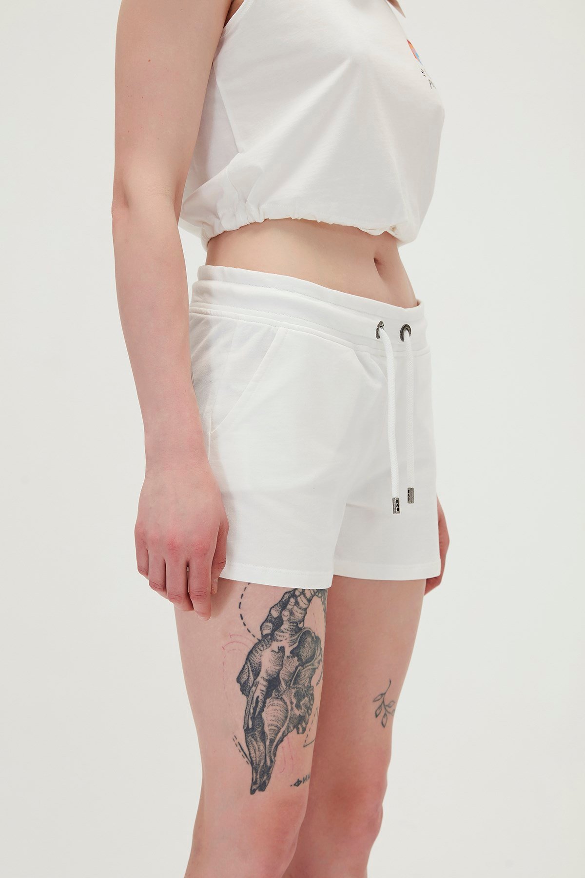 Bad Bear Kadın Kırık Beyaz Şort Sıerra Sweatshort
