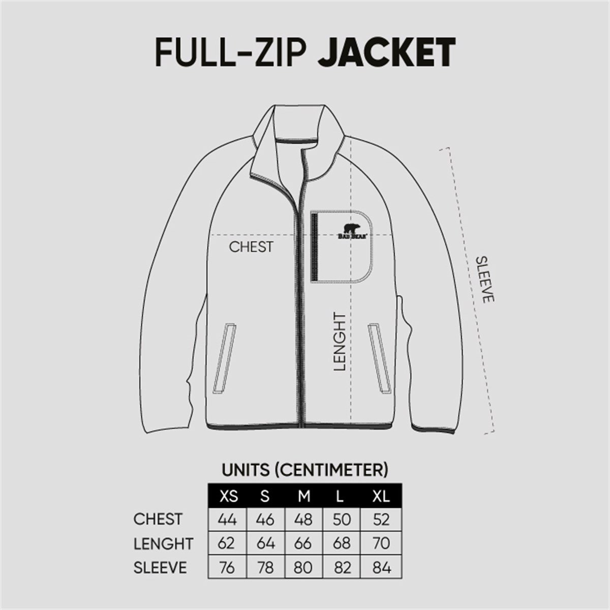 Bad Bear Kadın Mor Yıldırım Detaylı Equinox Full Zip Polar