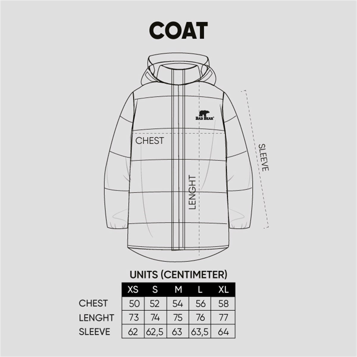 BAD BEAR Kadın TINKERBELLE Siyah Kapüşonlu Şişme Mont
