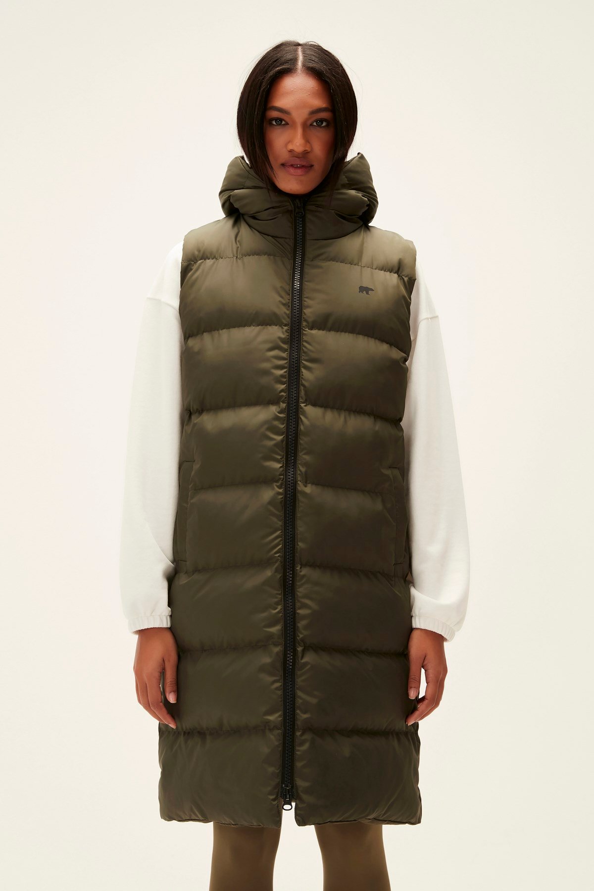 BAD BEAR Kadın WAYFARER Haki Uzun Yelek