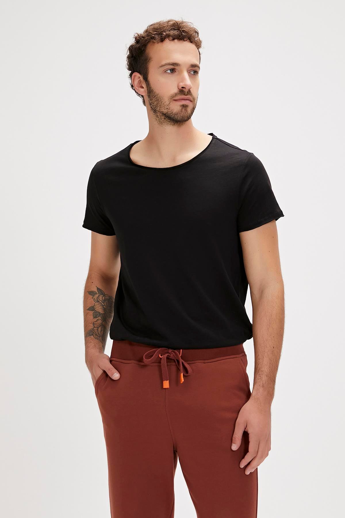 Bad Bear O-Neck T-Shirt Siyah Basic Erkek Tişört