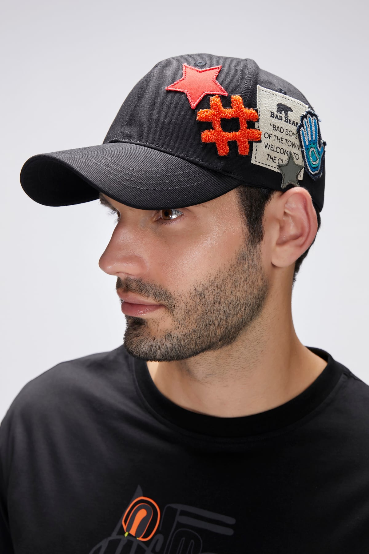 BAD BEAR PATCH CAP BASIC CAP NIGHT  UNISEX CAP BAD BEAR PATCH CAPBAD BEAR PATCH CAP