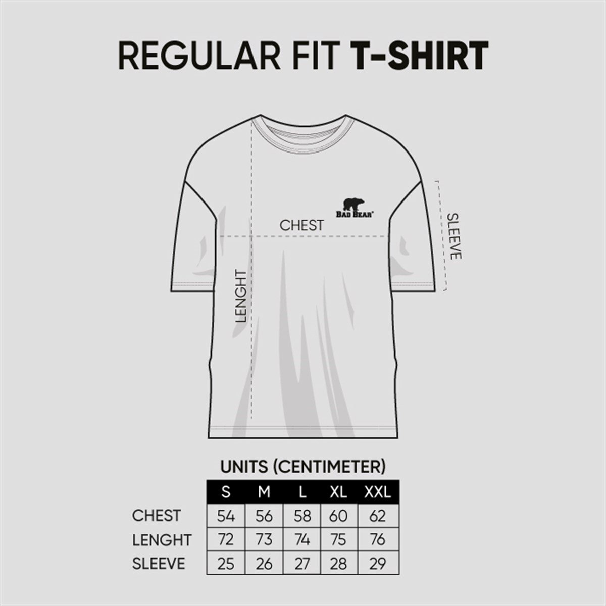 Bad Bear Tıtle Erkek Asfalt Gri Tişört 