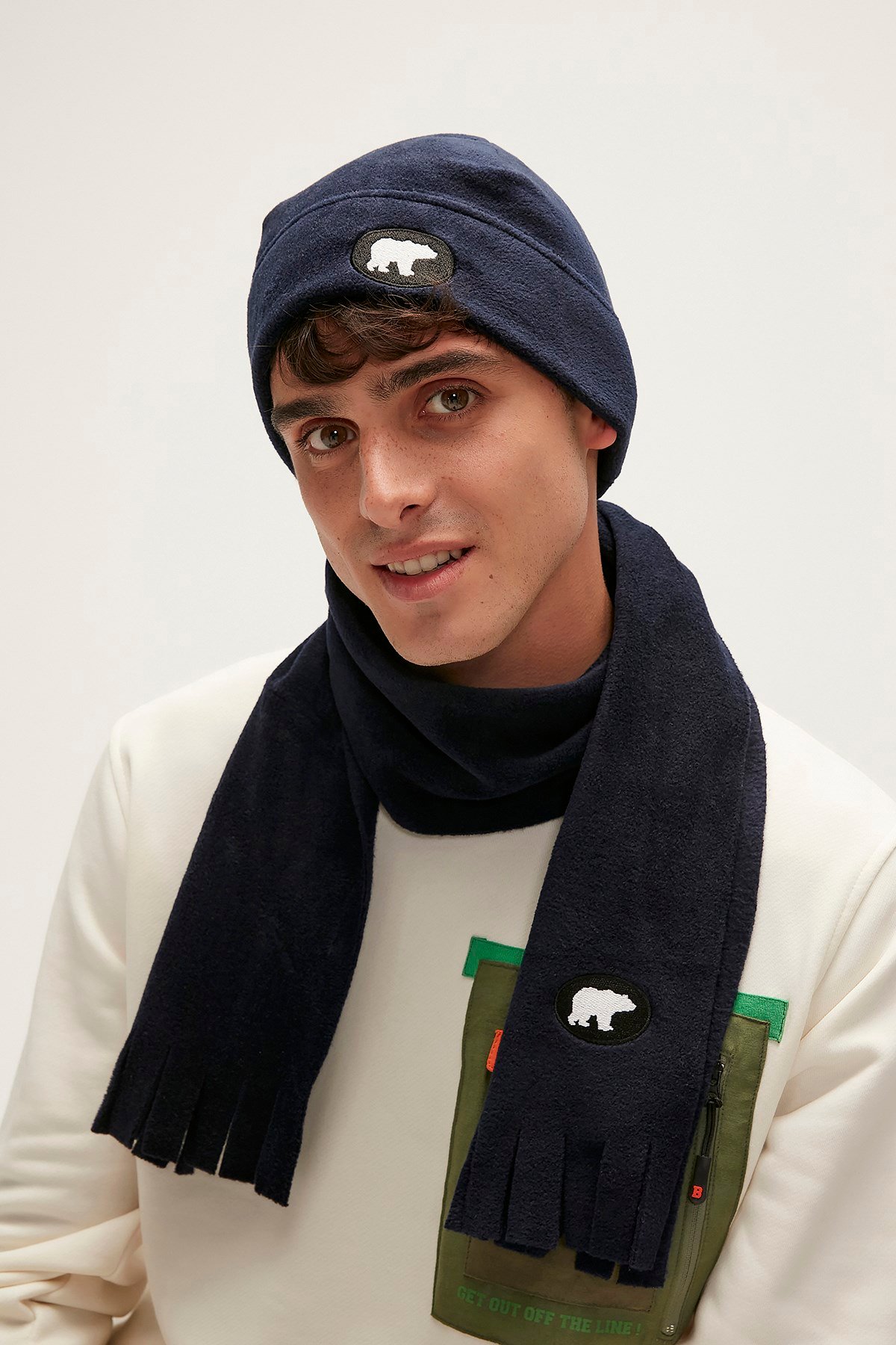 Bad Bear Unısex Bere Banman Scarf Navy