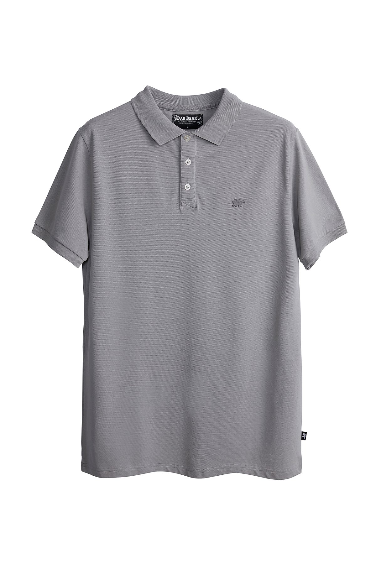 Bad Bear Stark Erkek Gri Polo Yaka Tişört