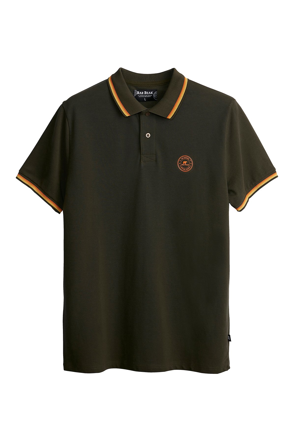 Bad Bear Groove Erkek Haki Polo Yaka Tişört