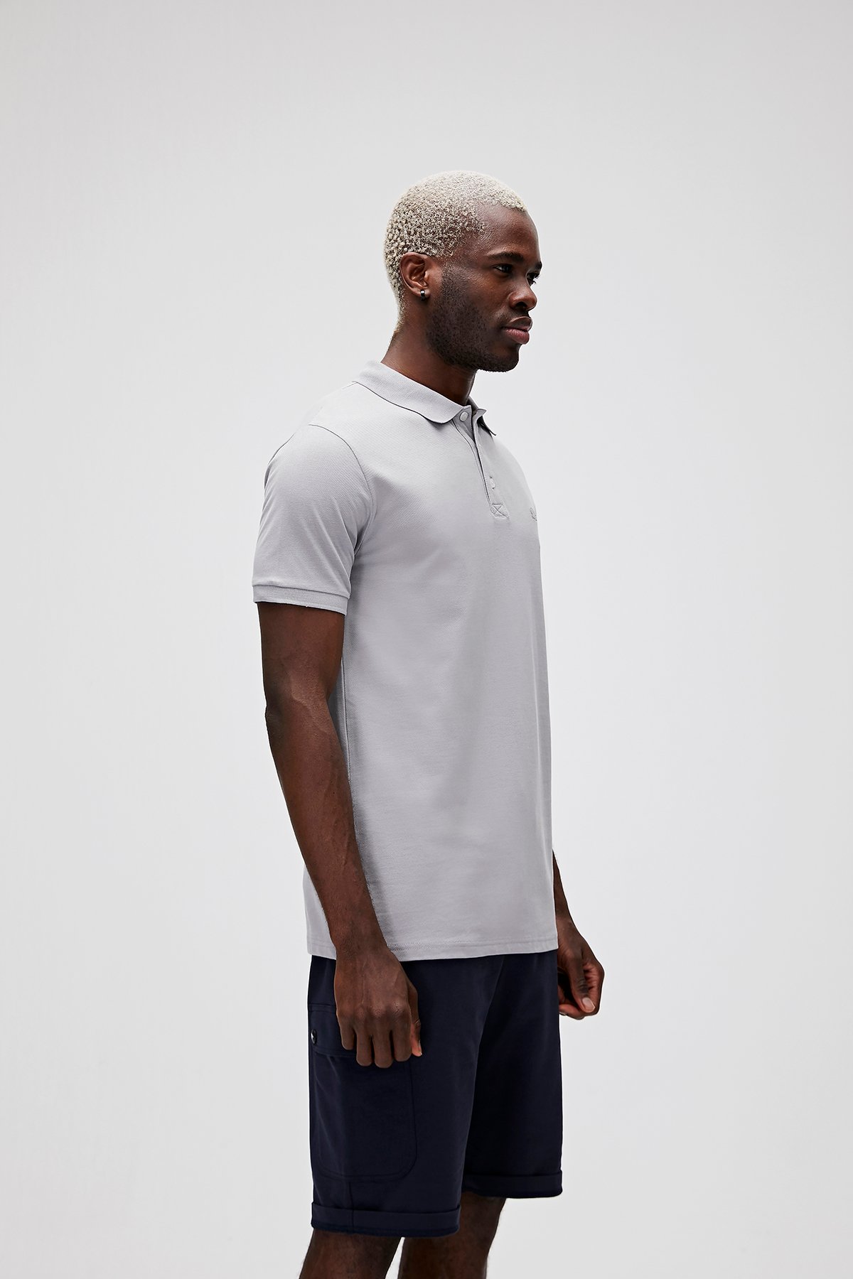 Bad Bear Stark Erkek Gri Polo Yaka Tişört