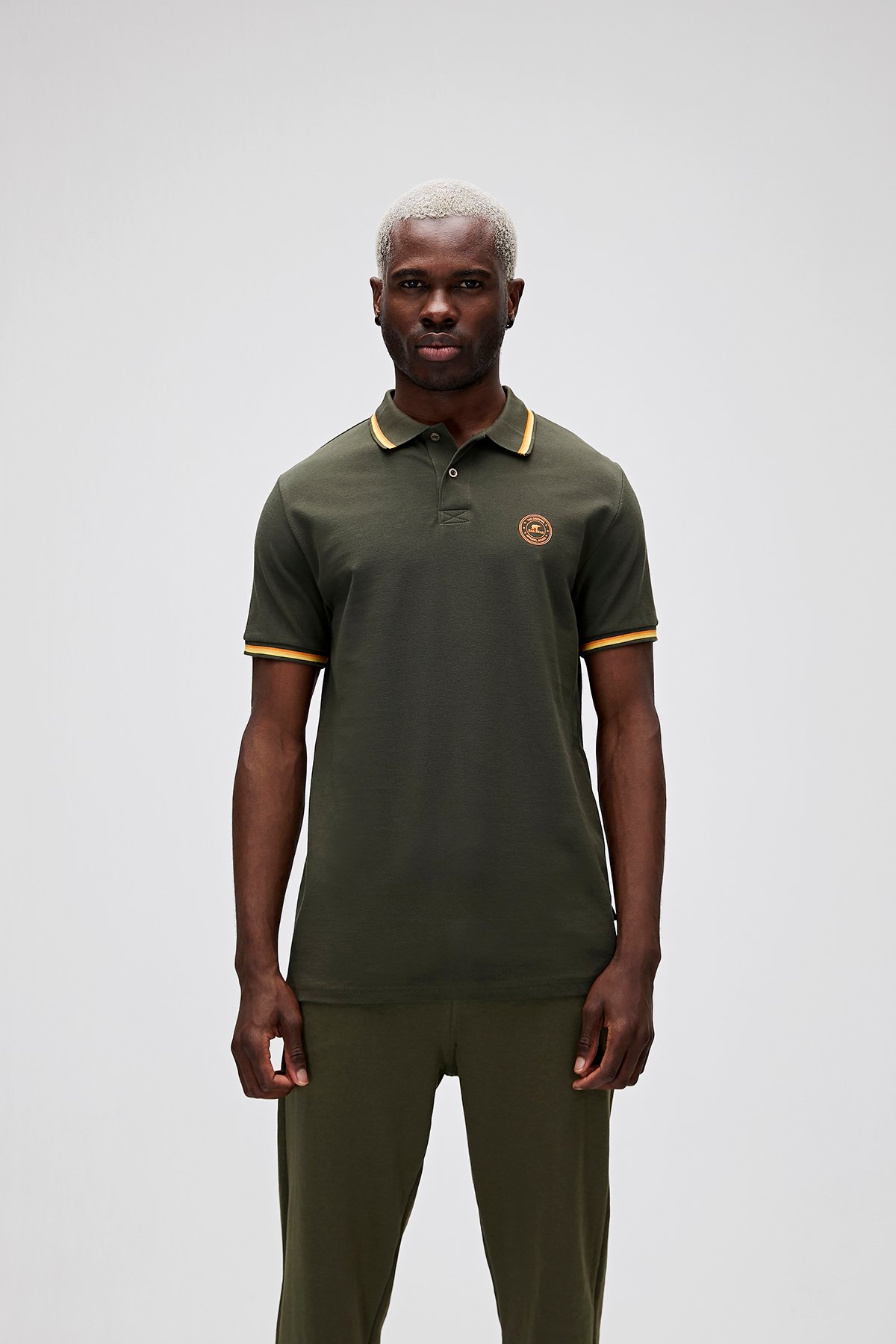 Bad Bear Groove Erkek Haki Polo Yaka Tişört