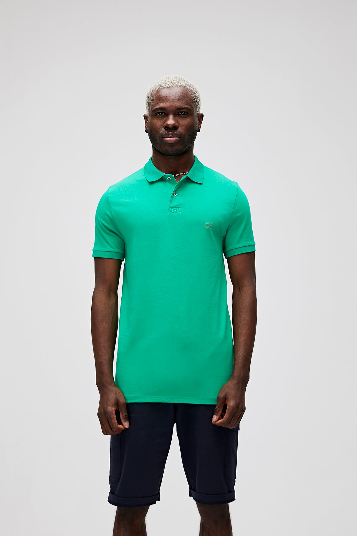 Bad Bear Pure Erkek Yeşil Polo Yaka Tişört