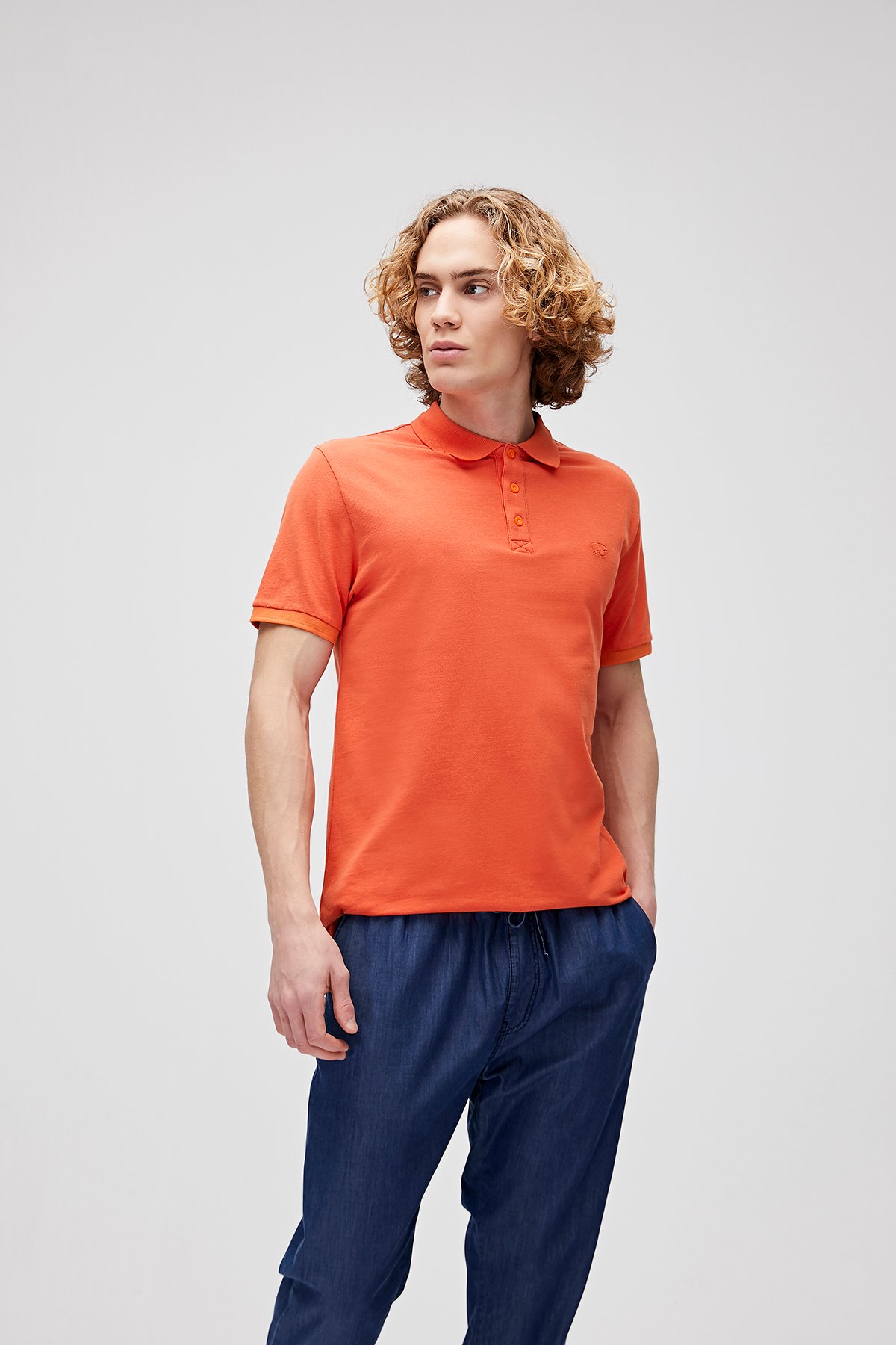 Bad Bear Erkek Turuncu Polo Yaka Tişört Stark Polo