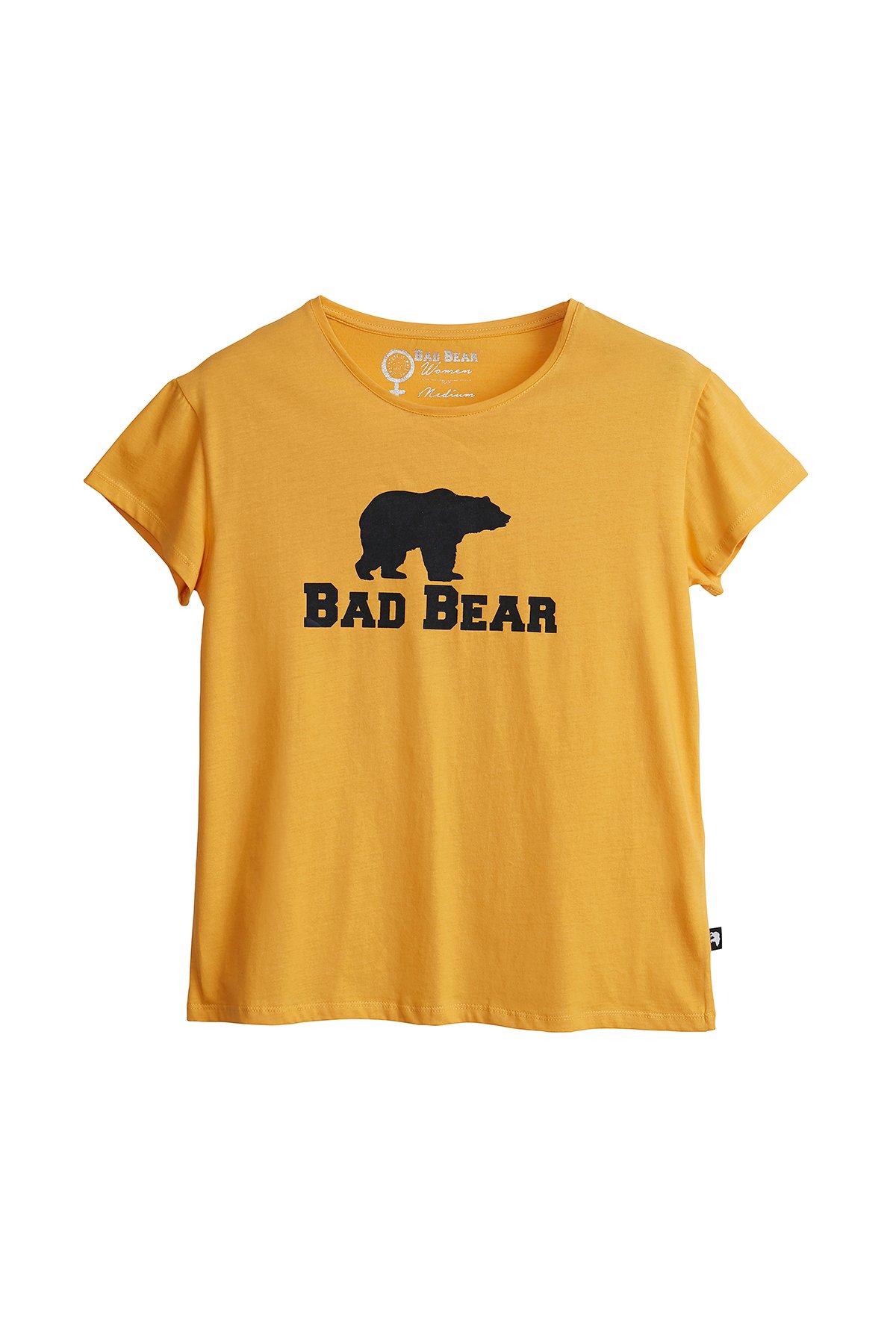 Kadın Hardal Tişört Logo Tee