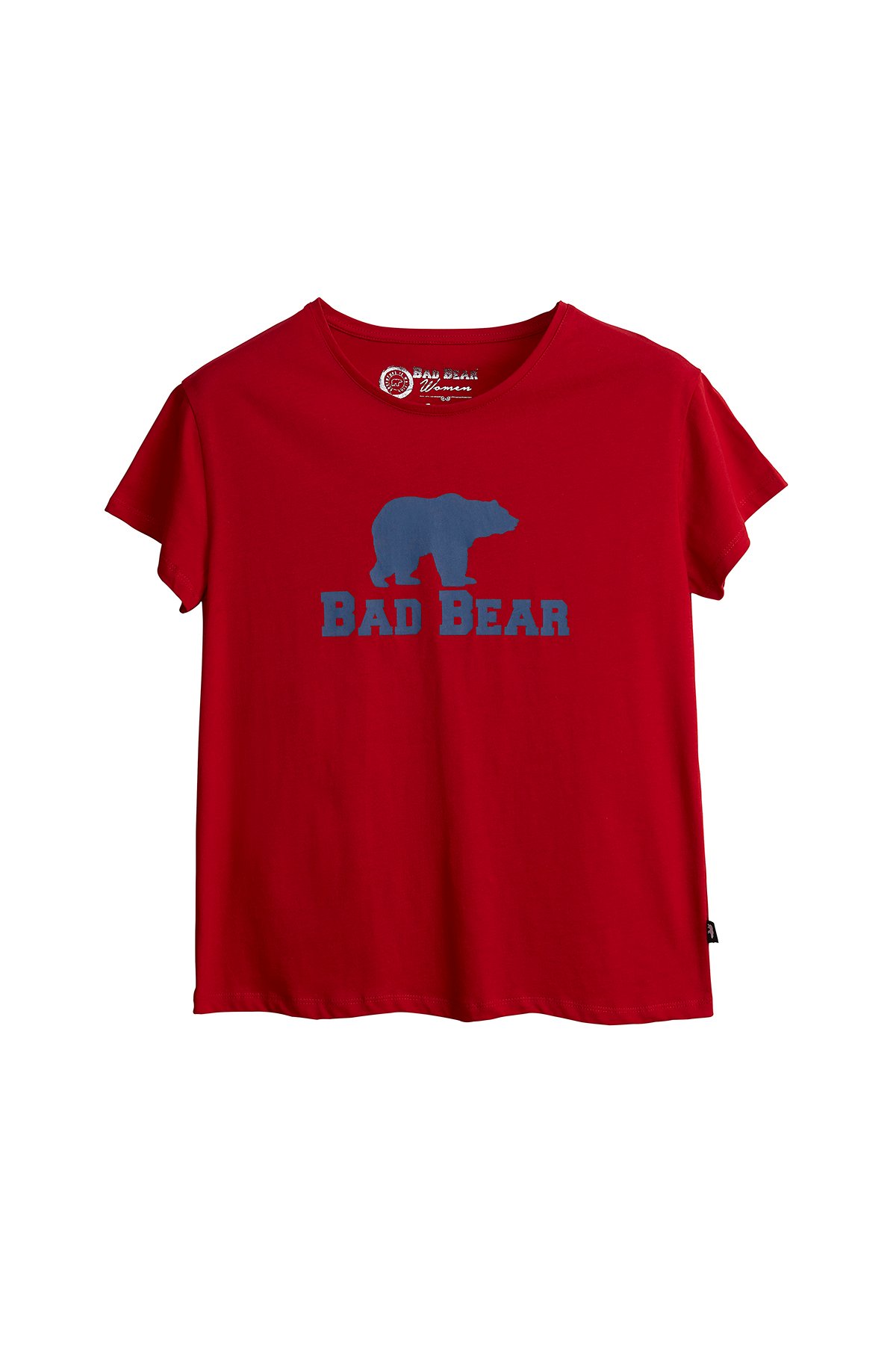 Kadın Parlak Kırmızı Tişört Logo Tee