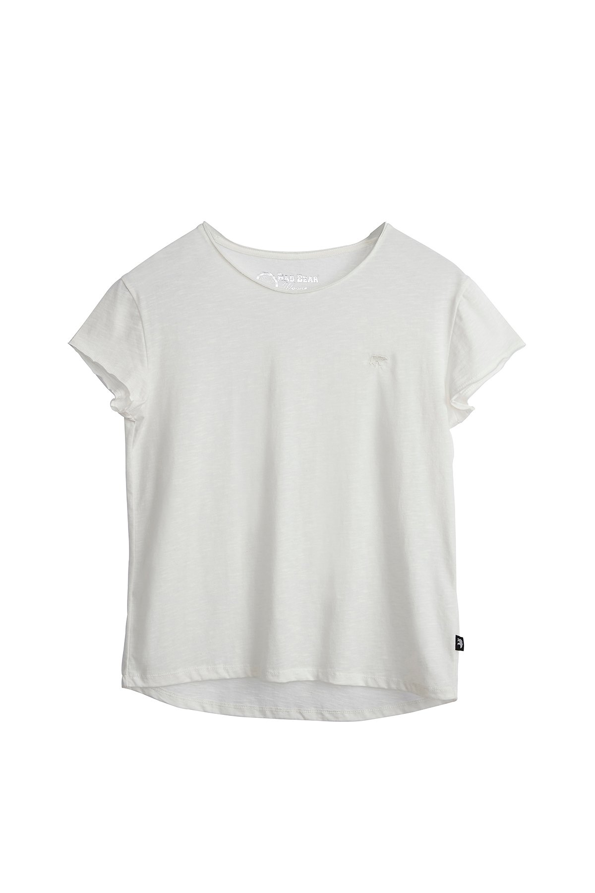 Kadın Kırık Beyaz Tişört Olıvıa O-Neck Tee