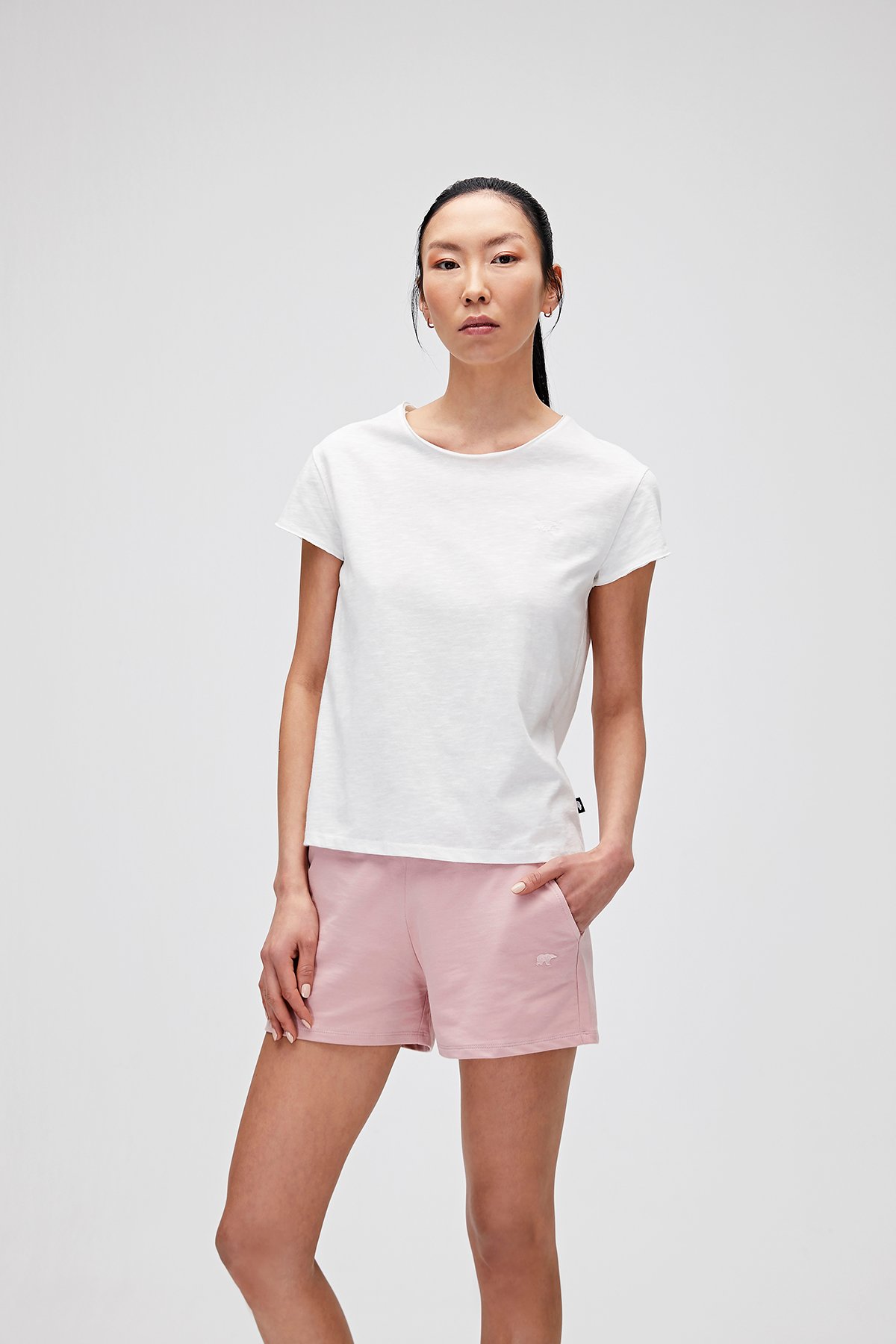 Kadın Kırık Beyaz Tişört Olıvıa O-Neck Tee