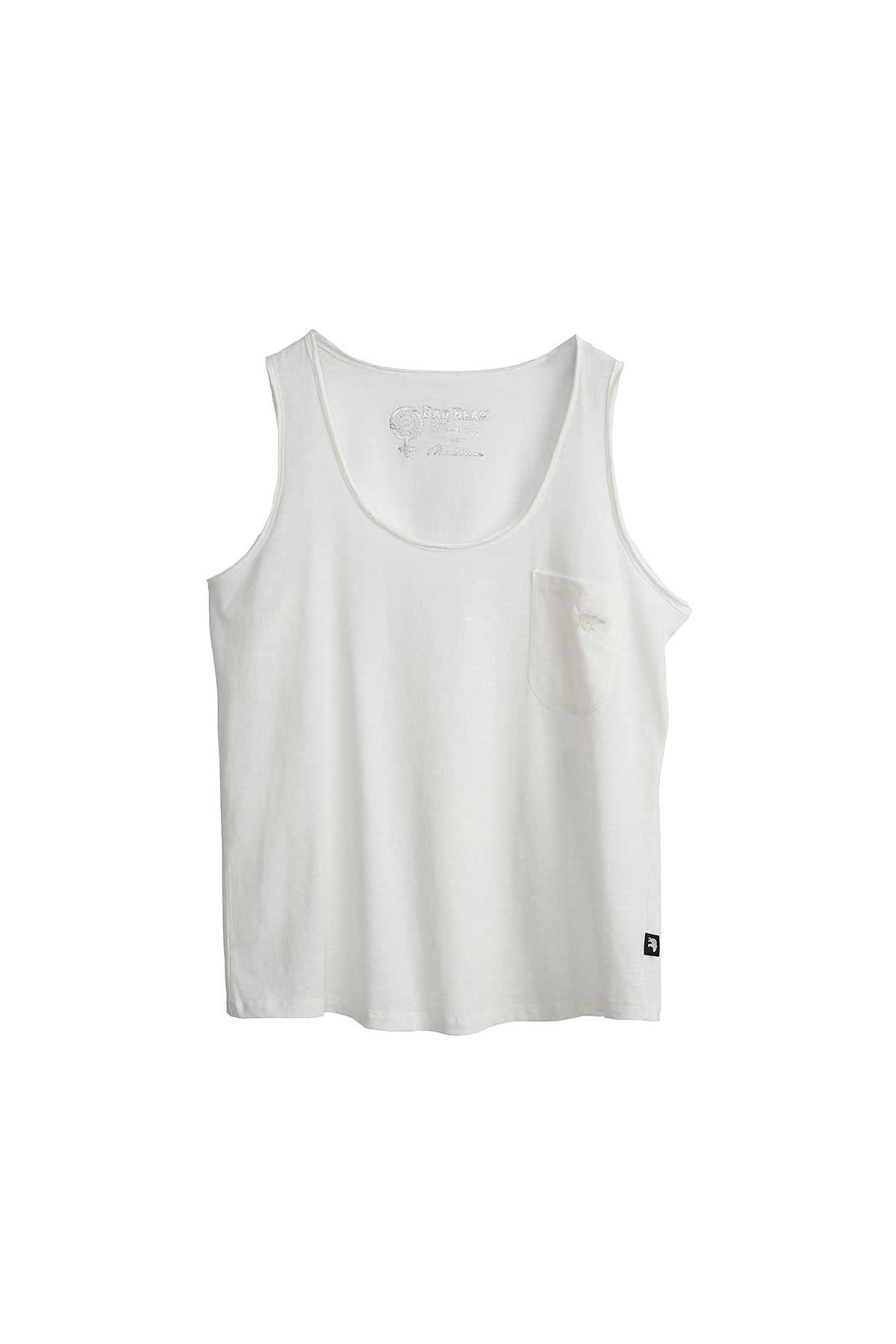 Kadın Kırık Beyaz Atlet Barbara Tank-Top