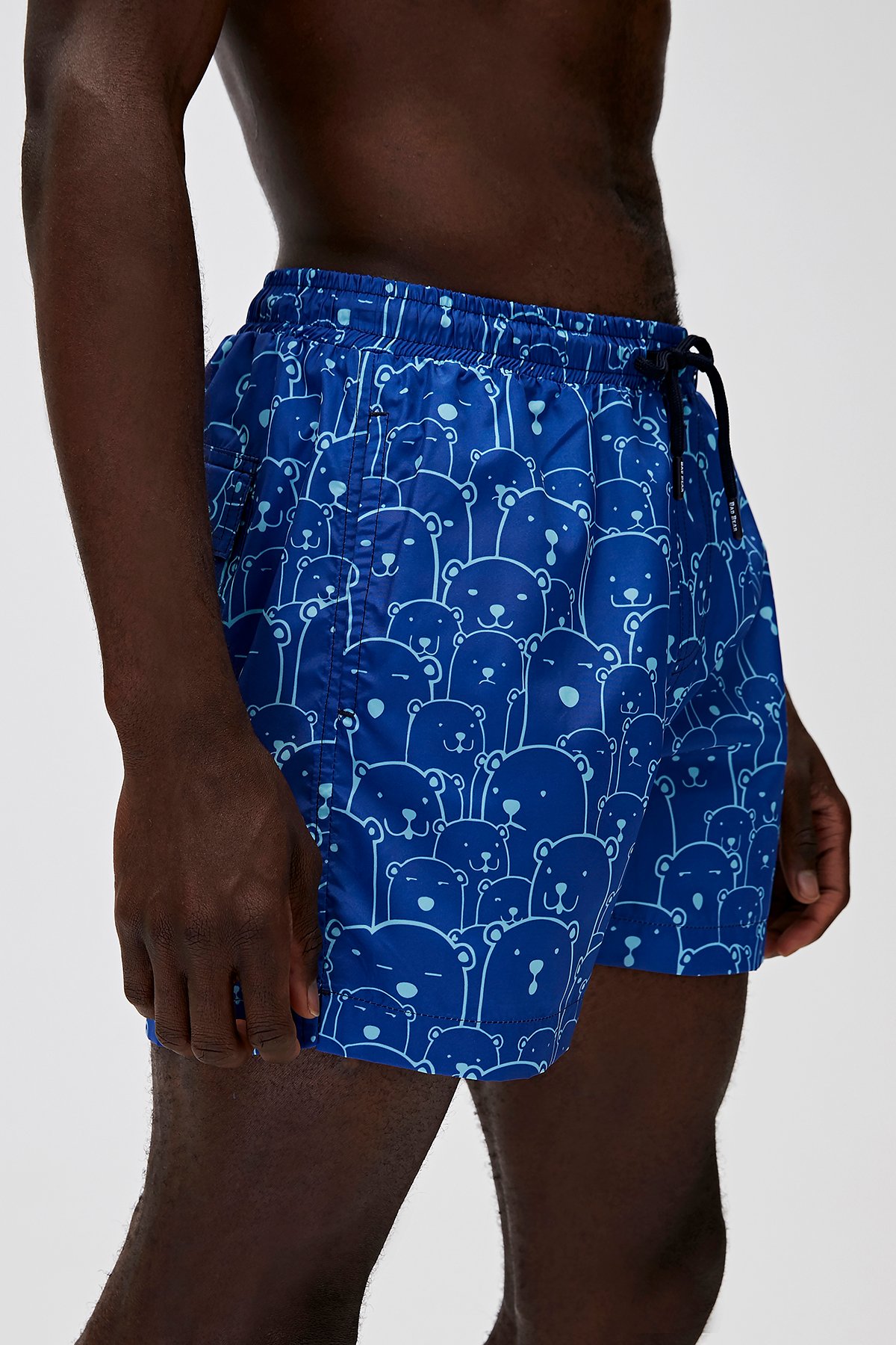 Erkek Mavi Şort Whacabear Swımshort