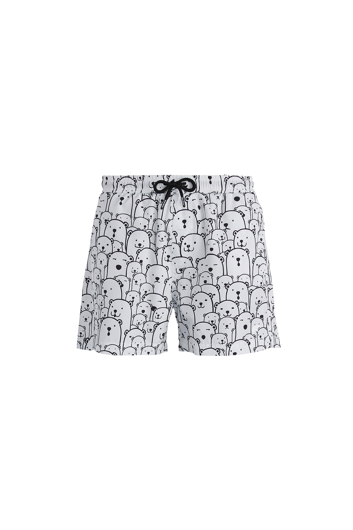 Erkek Kırık Beyaz Şort Whacabear Swımshort