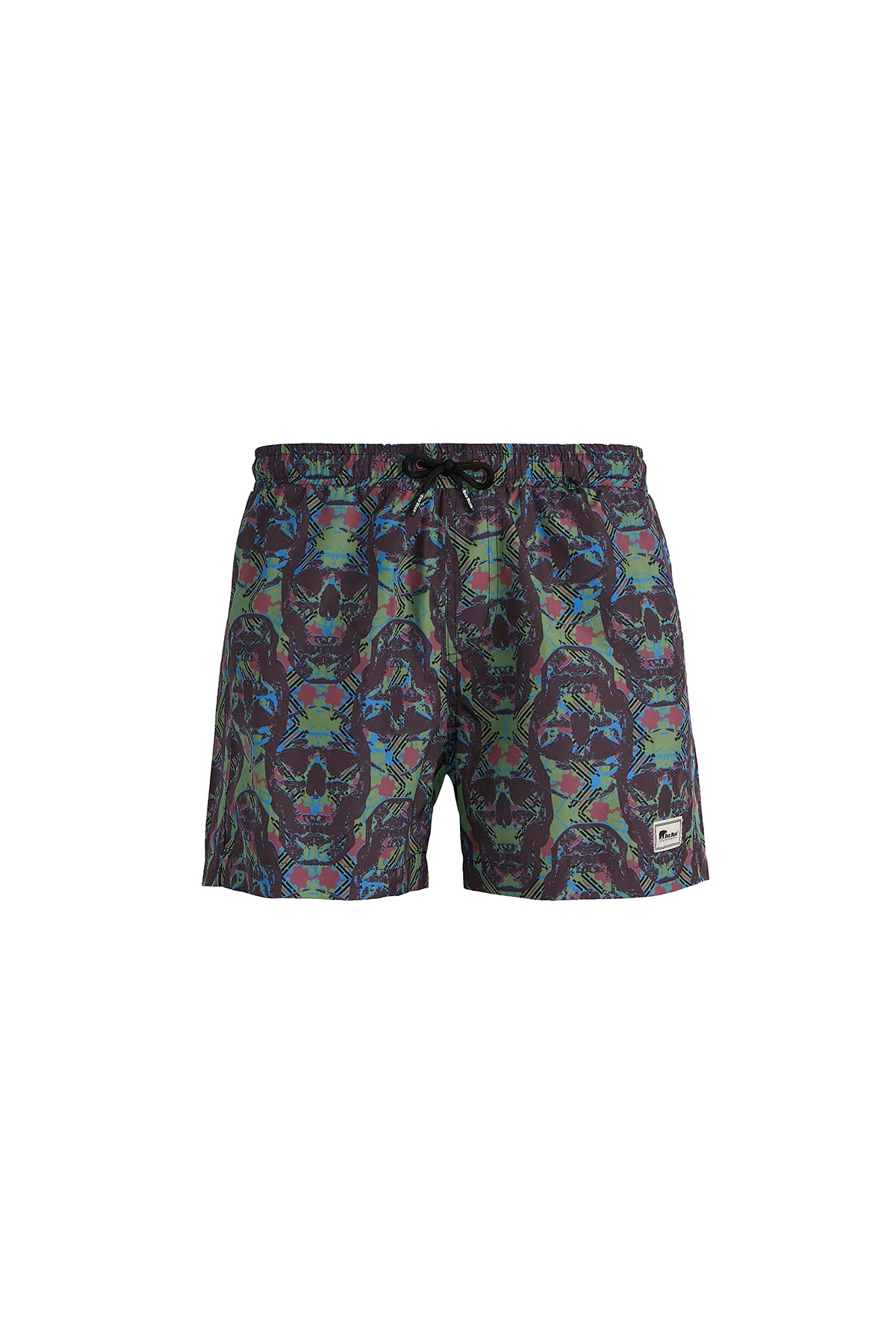 Erkek Mor Şort Skullex Swımshort