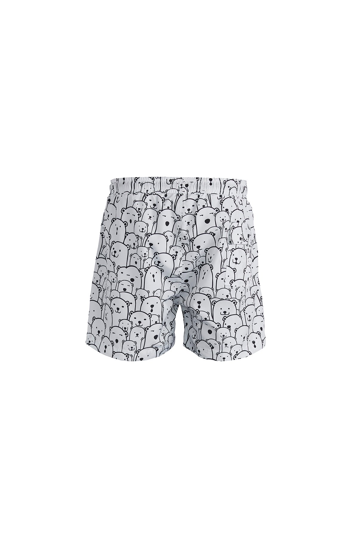 Erkek Kırık Beyaz Şort Whacabear Swımshort