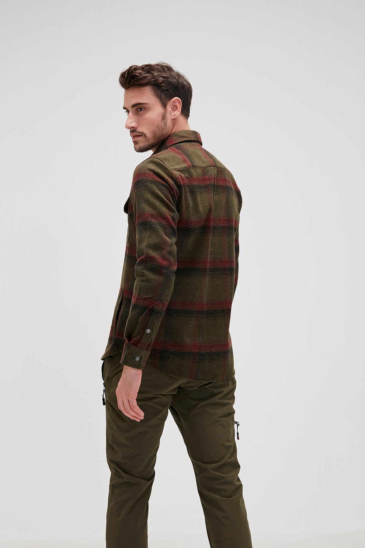 Erkek Haki Gömlek Woodant Shırt