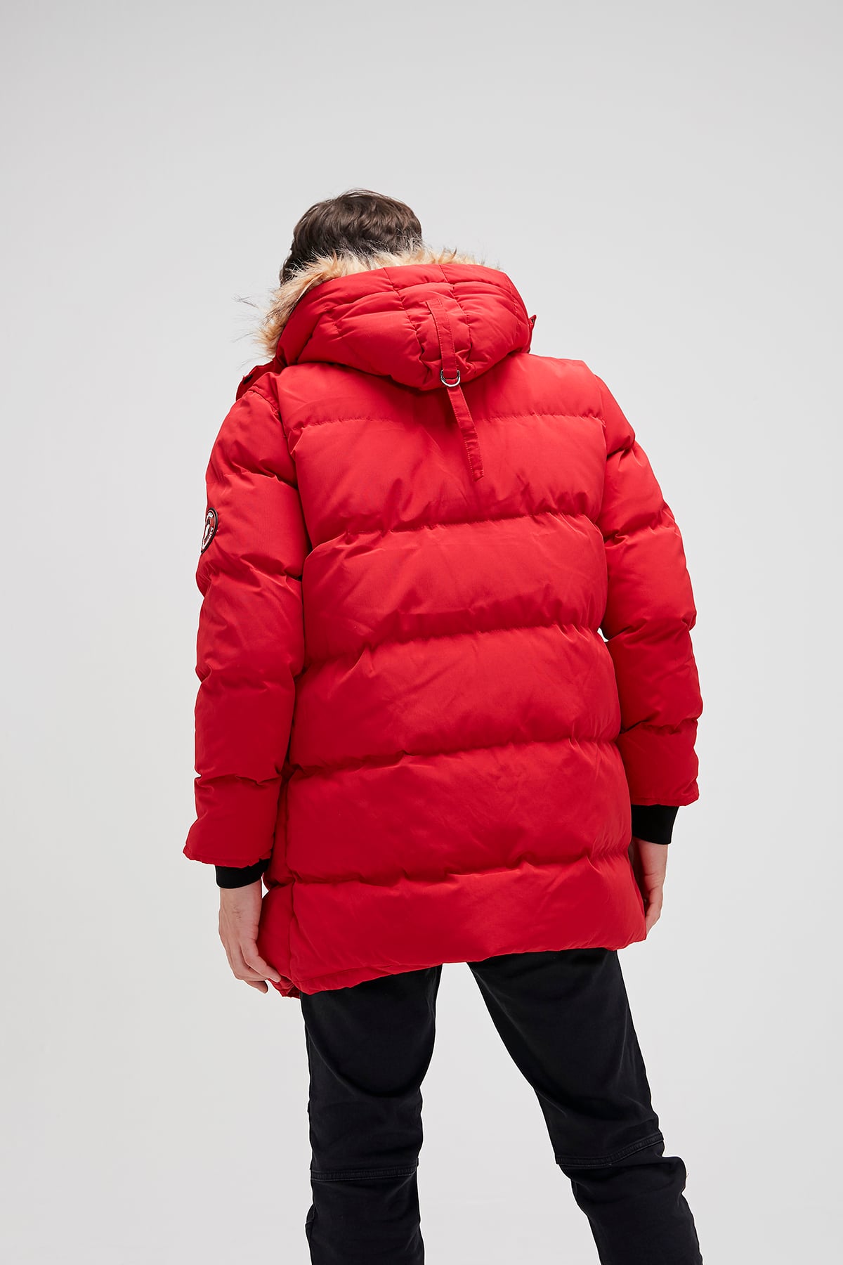 Erkek Parlak Kırmızı Mont Pathfınder Coat