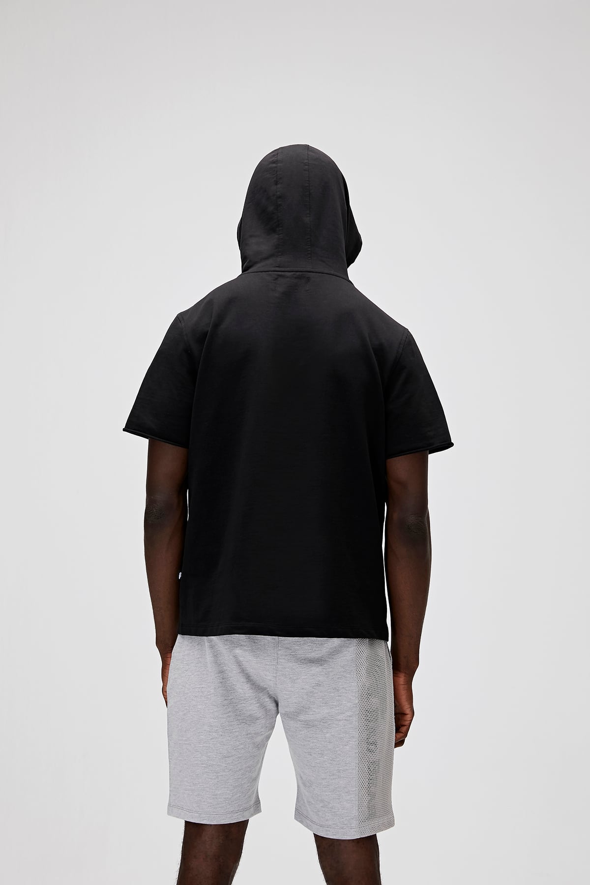 Erkek Siyah Sweatshırt Practıce Sleeveless Hoodıe