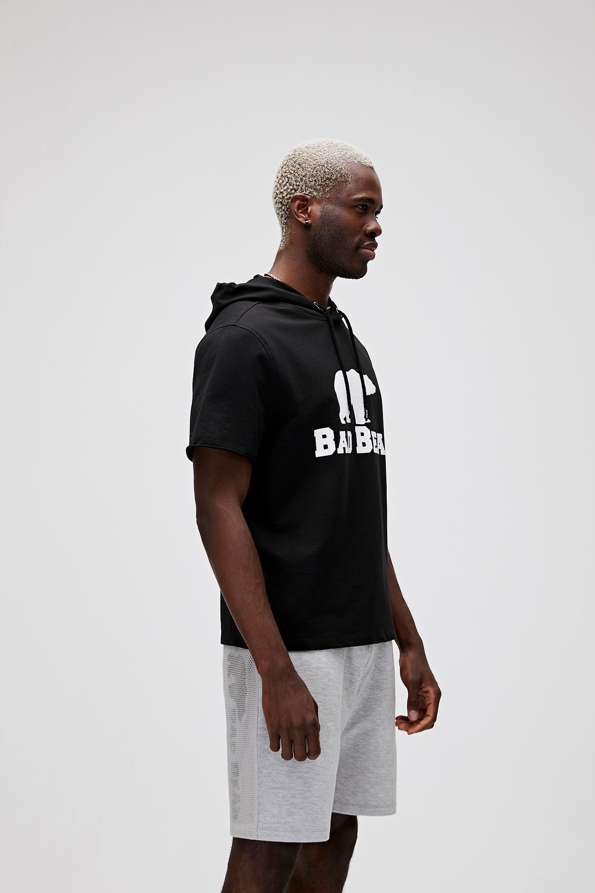 Erkek Siyah Sweatshırt Practıce Sleeveless Hoodıe