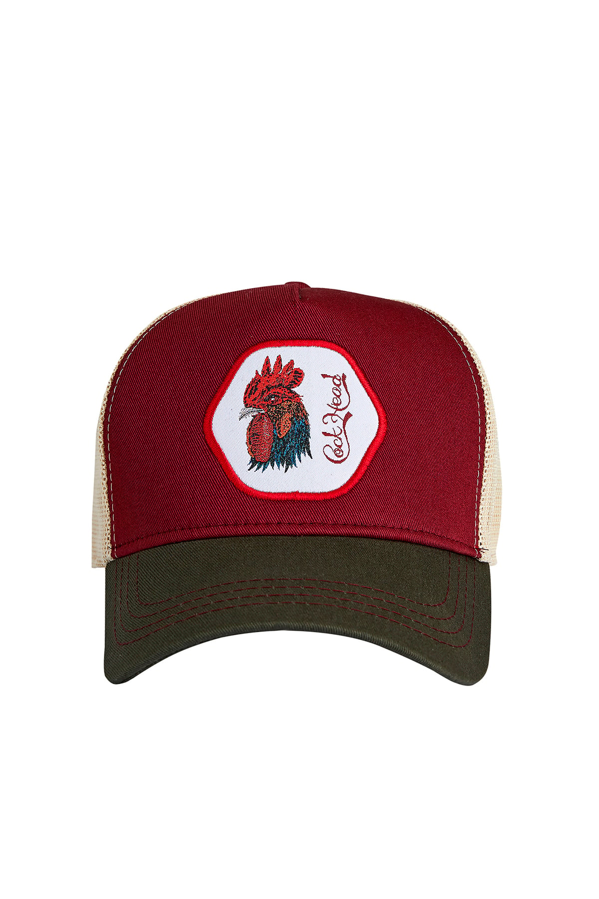 Bordo Dokumalı Şapka | Bad Bear