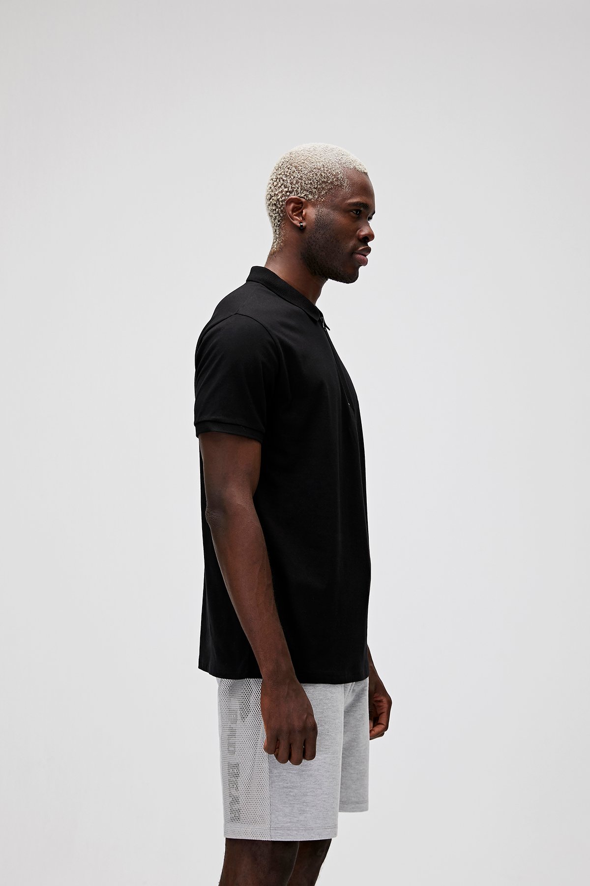 Bad Bear Cord Erkek Siyah Polo Yaka Tişört