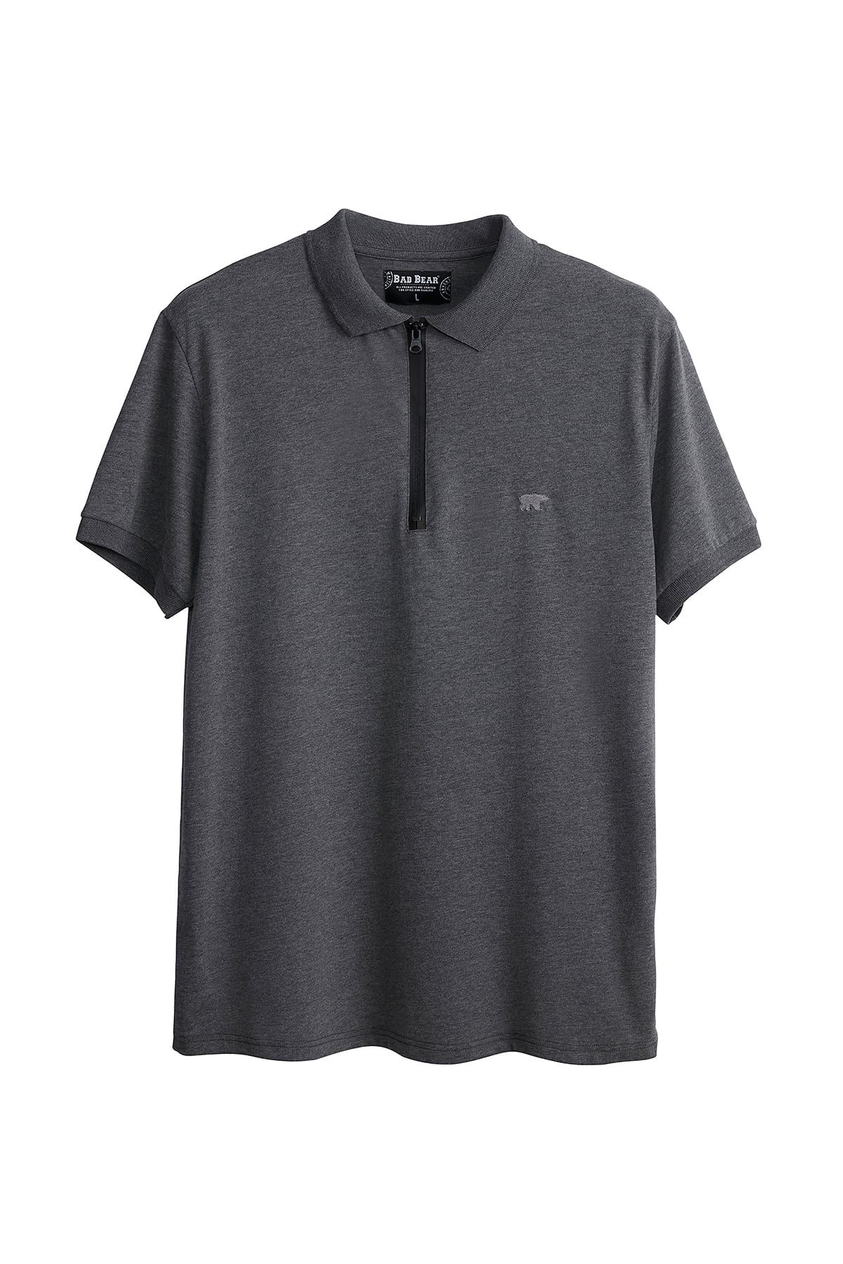 Bad Bear Cord Erkek Koyu Gri Polo Yaka Tişört