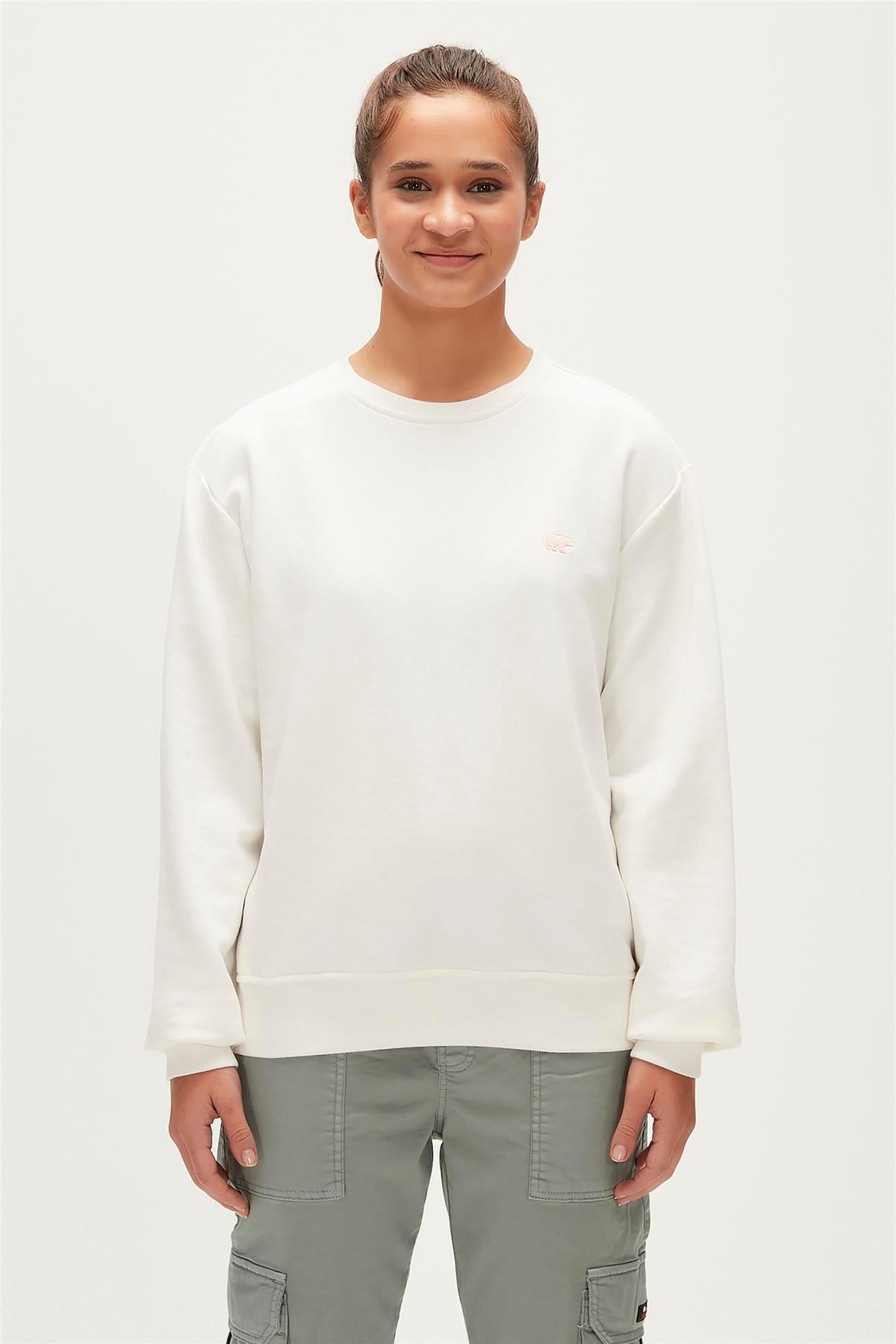 BASIC CREWNECK BEYAZ