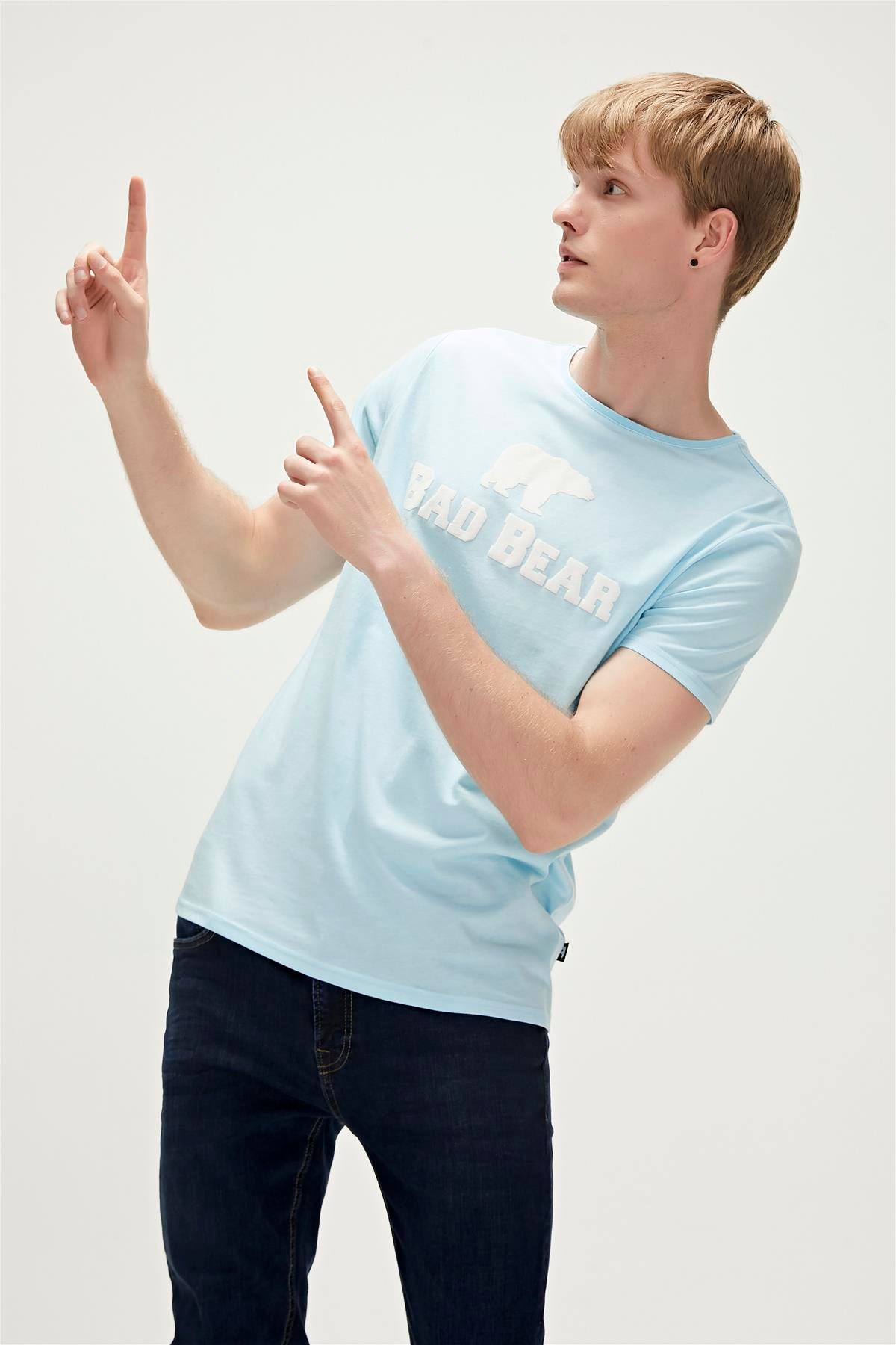 Bear Tee Sky Blue Men's T-Shirt