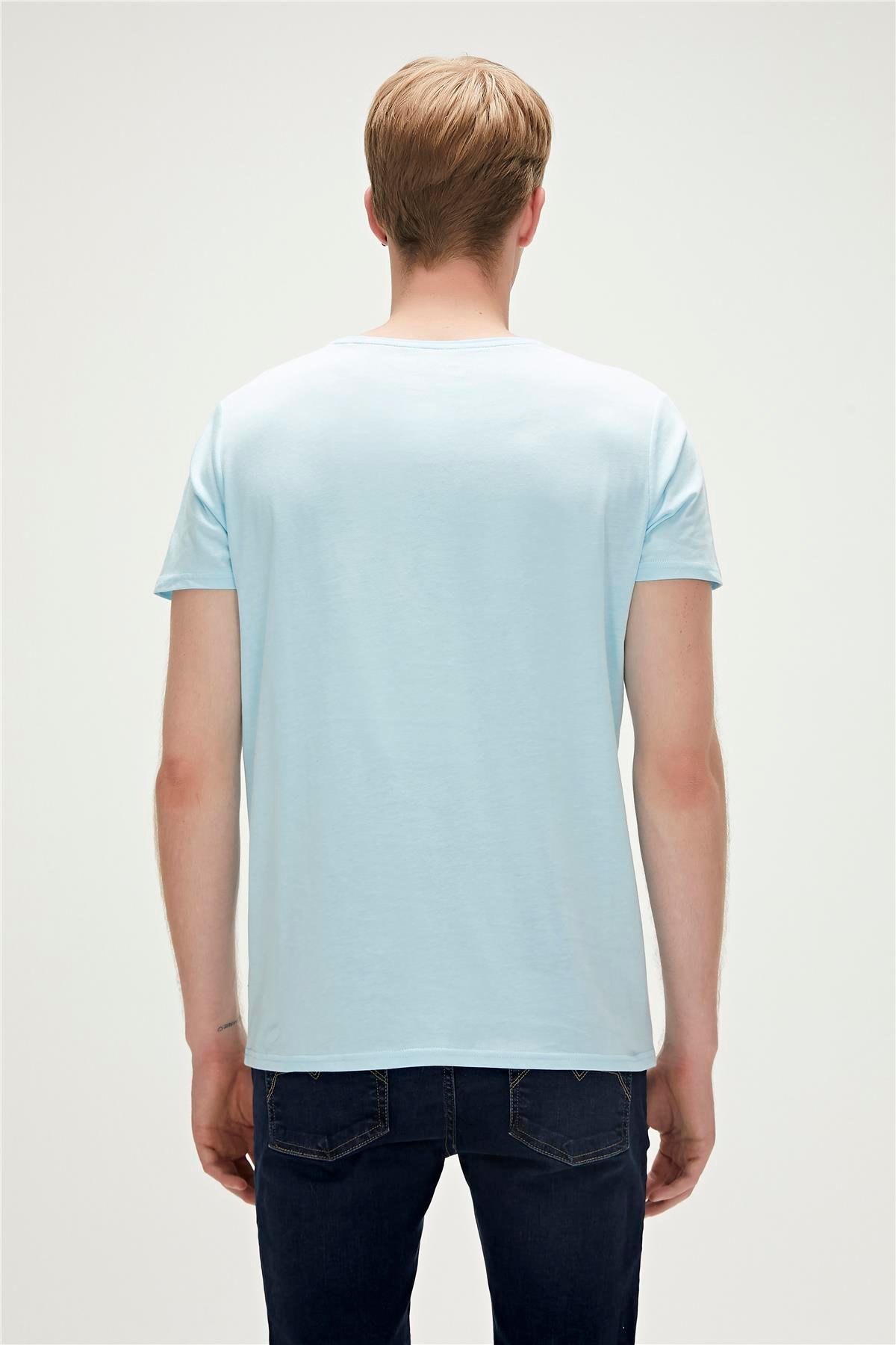 Bear Tee Sky Blue Men's T-Shirt