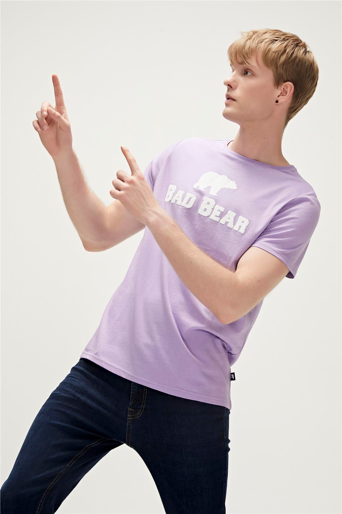 Bear Tee Lavender Purple Men's T-Shirt