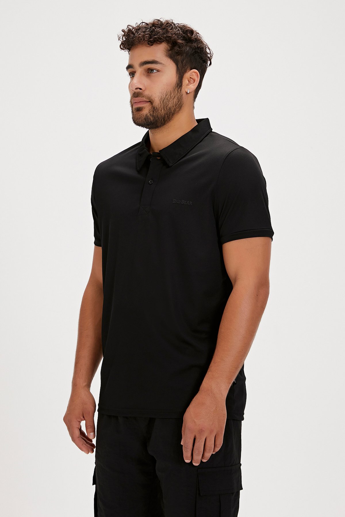Berry Siyah Polo Yaka Erkek Tişört